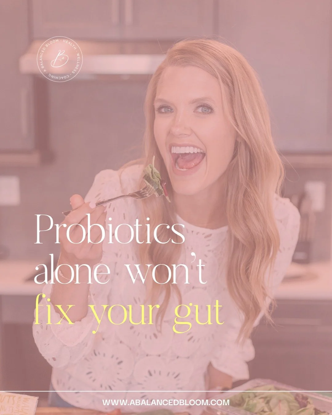 Let&rsquo;s get real: a probiotic isn&rsquo;t a magic fix. 🚫

Gut health is about the bigger picture &mdash; lifestyle, stress, diet, sleep, and individualized support.

Many people take them daily and still feel bloated, tired, or stuck in their we