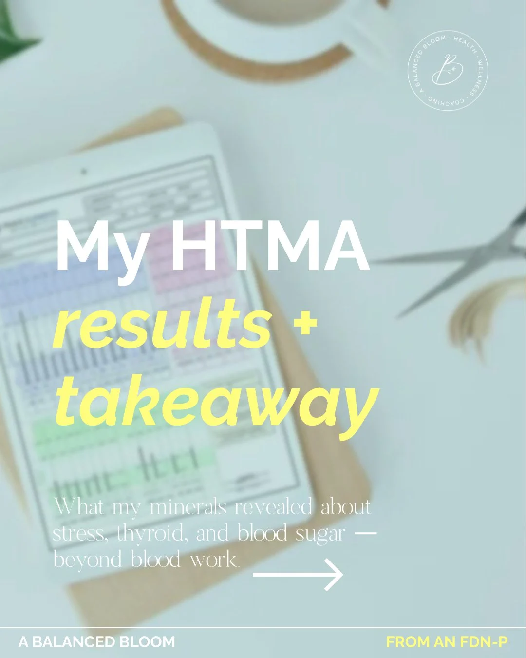 I recently ran a Hair Tissue Mineral Analysis (HTMA) and it gave me insight I&rsquo;ve never gotten from blood work alone.

HTMA shows long-term mineral patterns stored in your tissues, not just what&rsquo;s circulating on one specific day. From stre