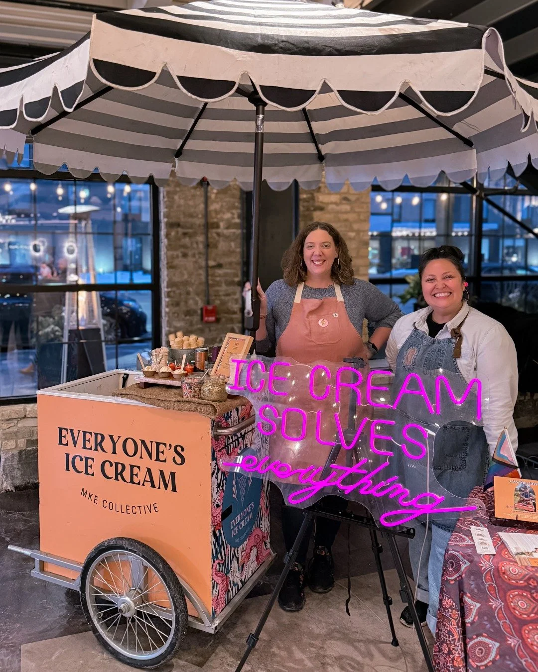 ICYMI, our Flour Girl fam added another sweet lil something something to the mix.

Say hello to Cannoli Boys, our brand new walking cannoli station. We just debuted this dream combo at @thegagemke&rsquo;s Open Access night and honestly&hellip;yeah, i