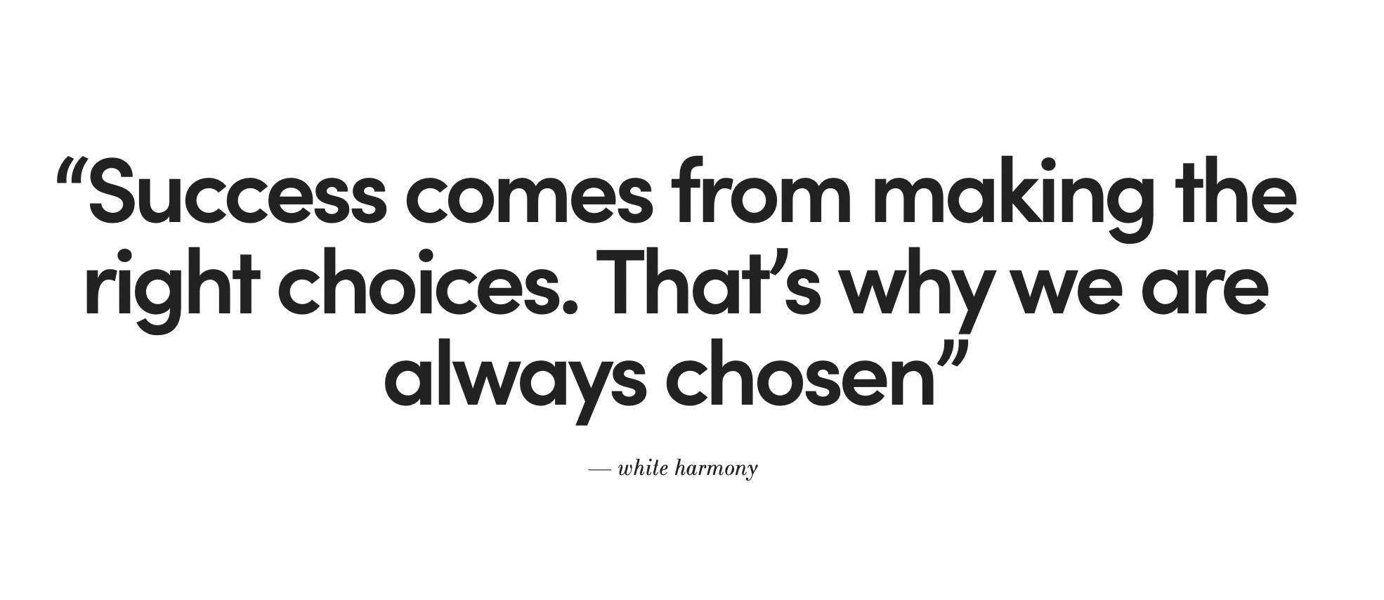 Why Choose White Harmony? - Compass Verified · Preferred Vendor Trusted