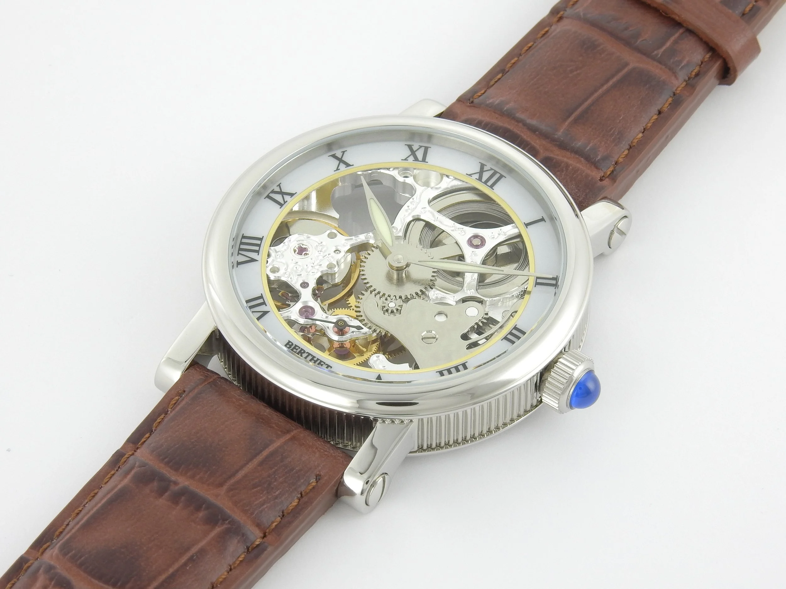 OliBoPo Bracelet de montre de rechange étanche en résine naturelle pour Casio GST-210 GST-W110 GST-W100 GST-S110 GST-S100 GST-B100 GST-S300 (boucle noir/argenté