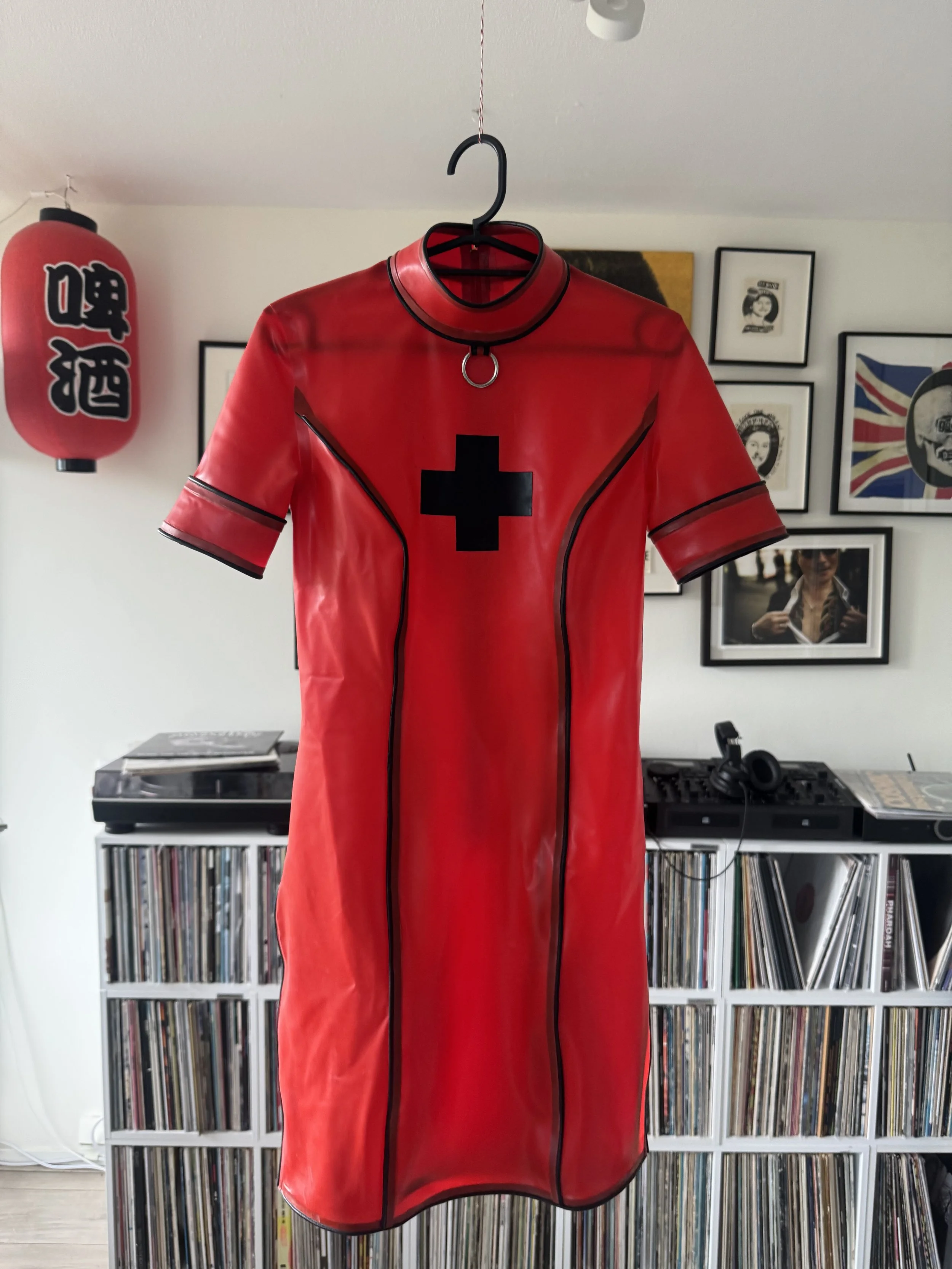 Custom Nurses  Ivy Deluxe Latex Mini Dress