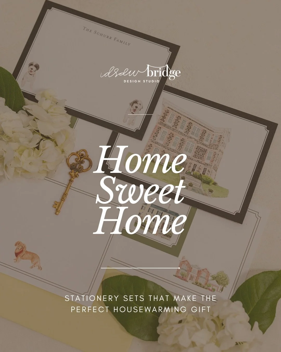 Stationery sets that say &ldquo;welcome home,&rdquo; maybe with a nod to your furry friend as well. 🏠 We can also include your new home as the return address on the envelopes! (Not shown here for privacy reasons) 

For your own stationery set featur