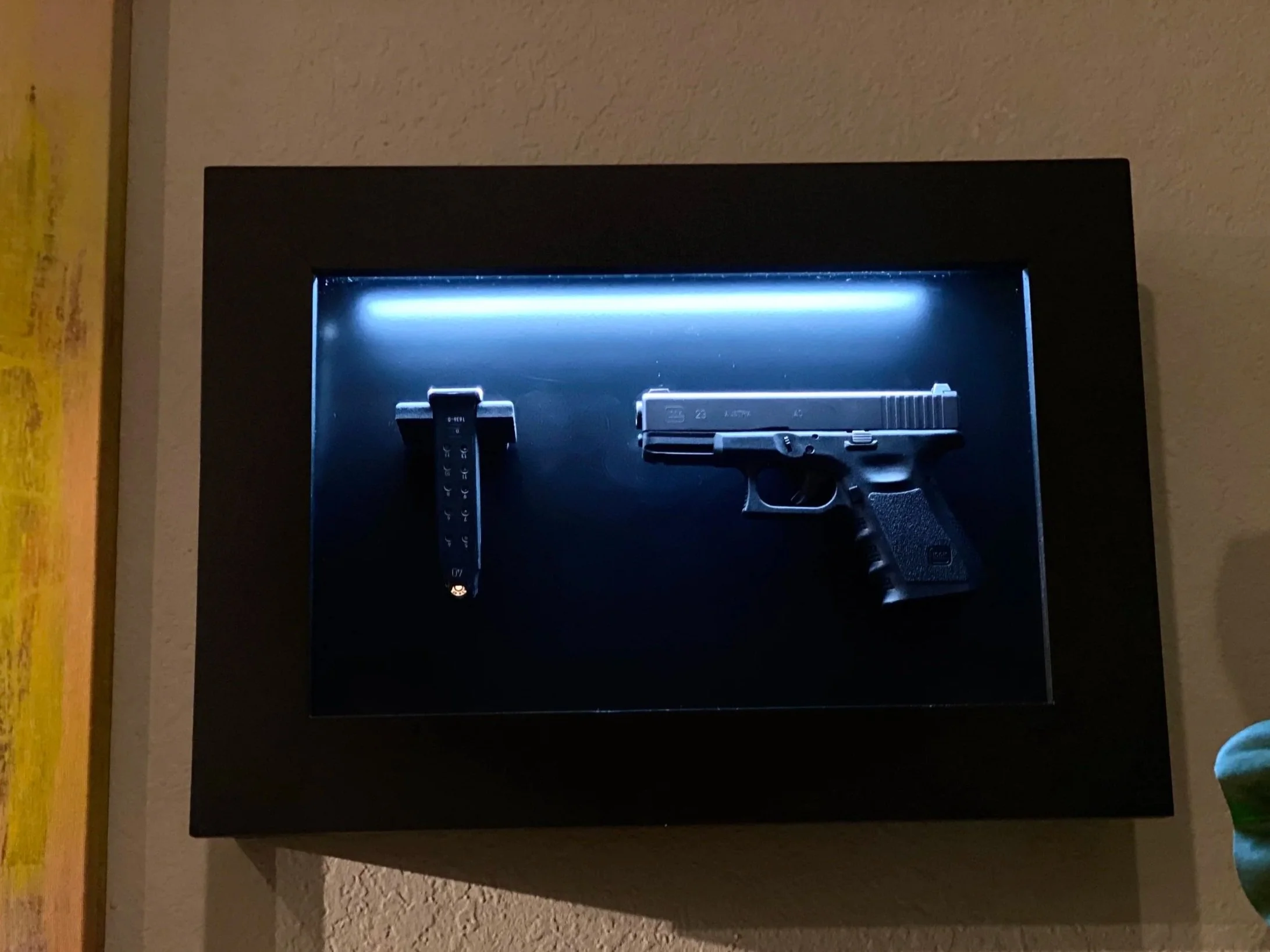 Custom Glass-Top Wall Safe