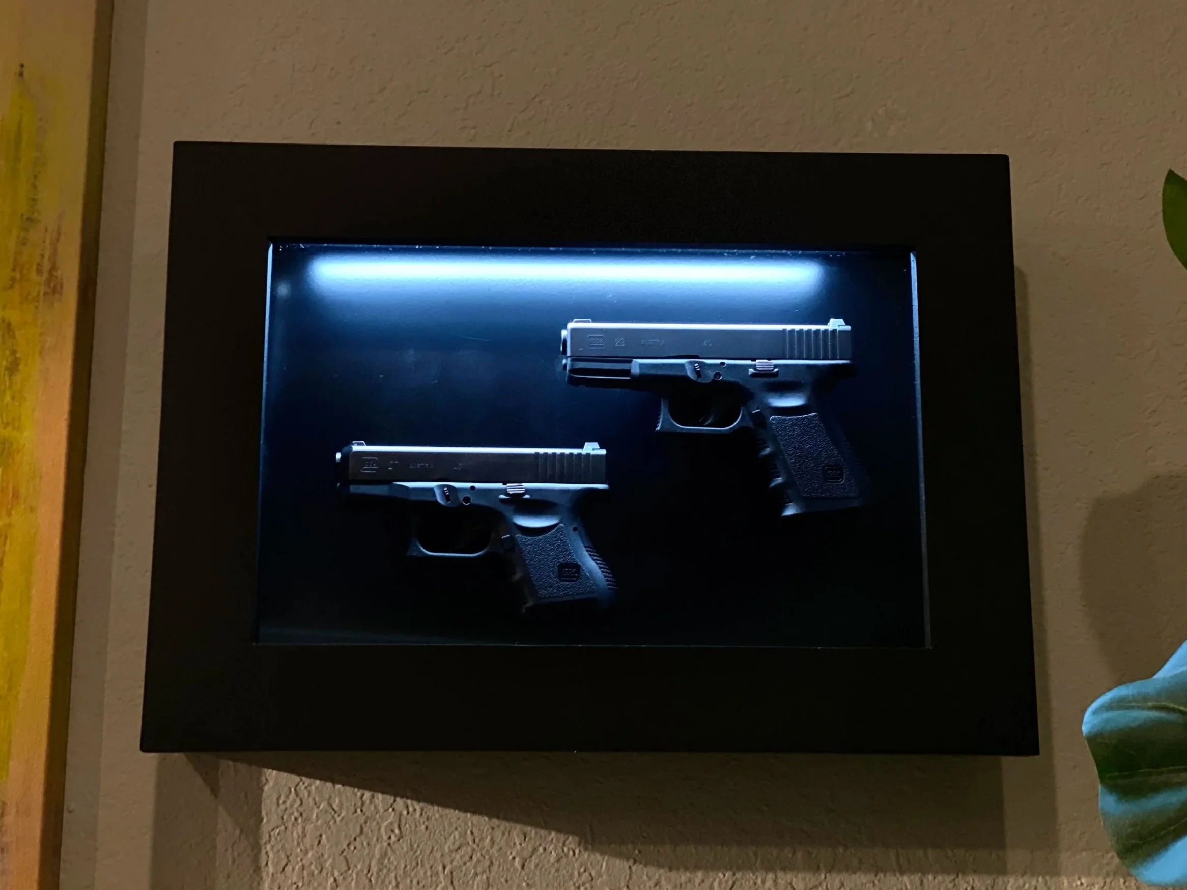 Custom Glass-Top Wall Safe