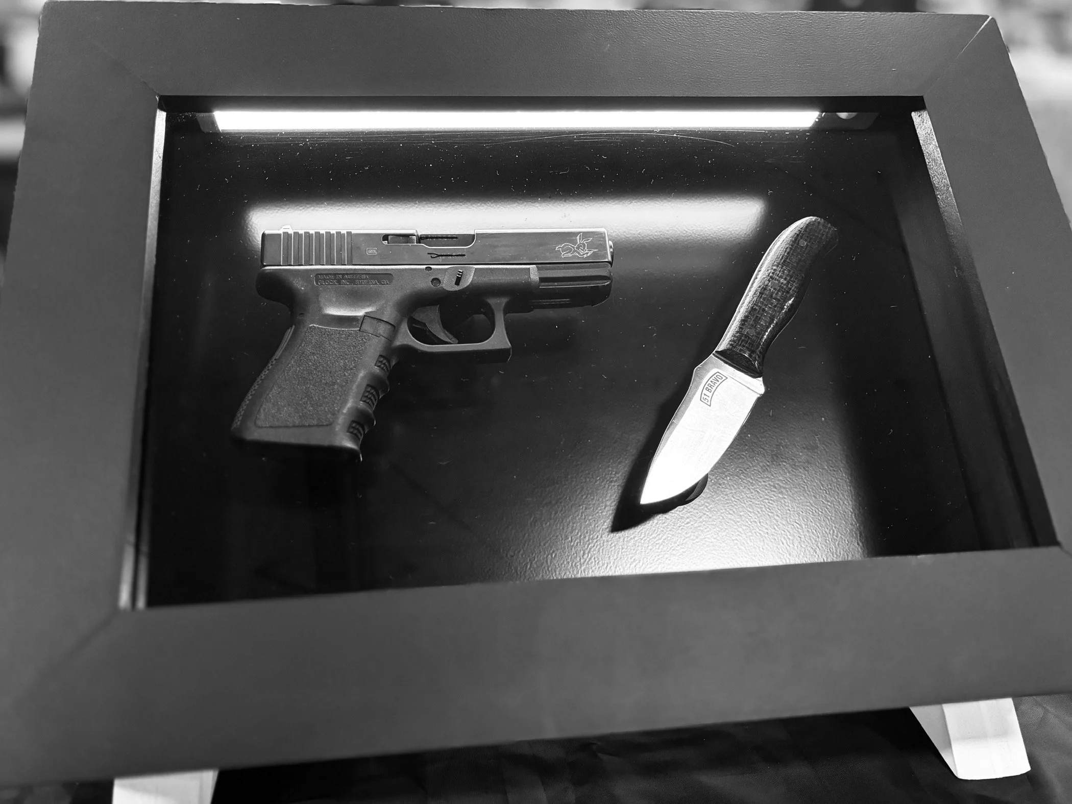 "The Spotlight" Metal Backed Showcase