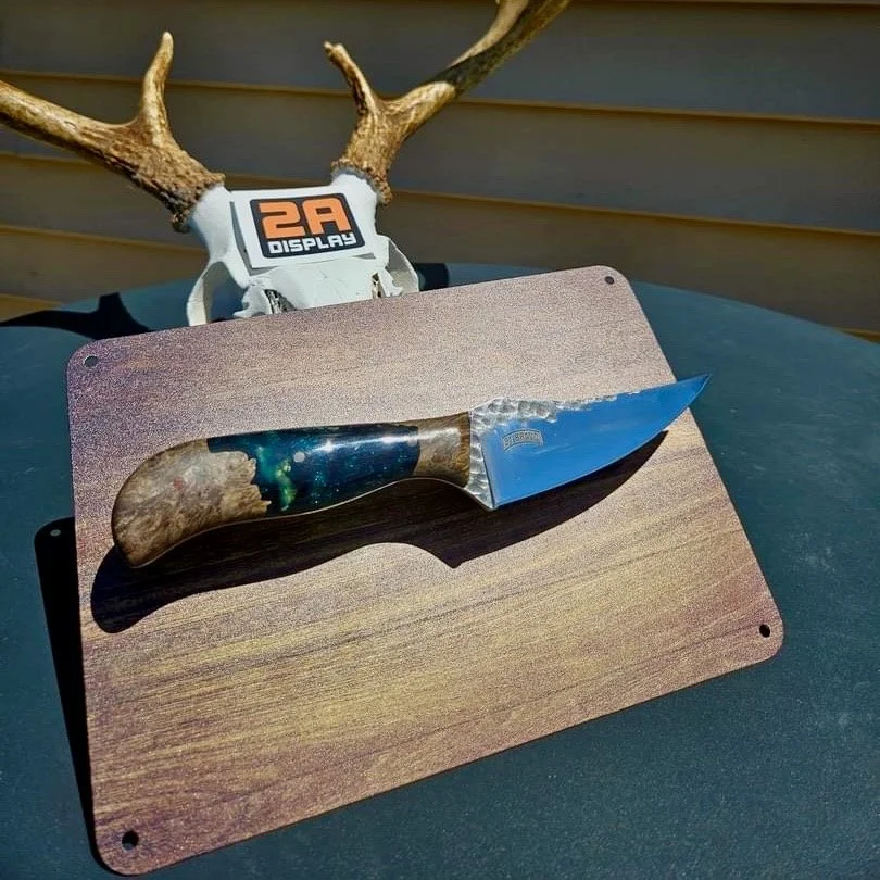 Custom Magnetic Knife Display - Wood Grain - 51 Bravo Custom Knives