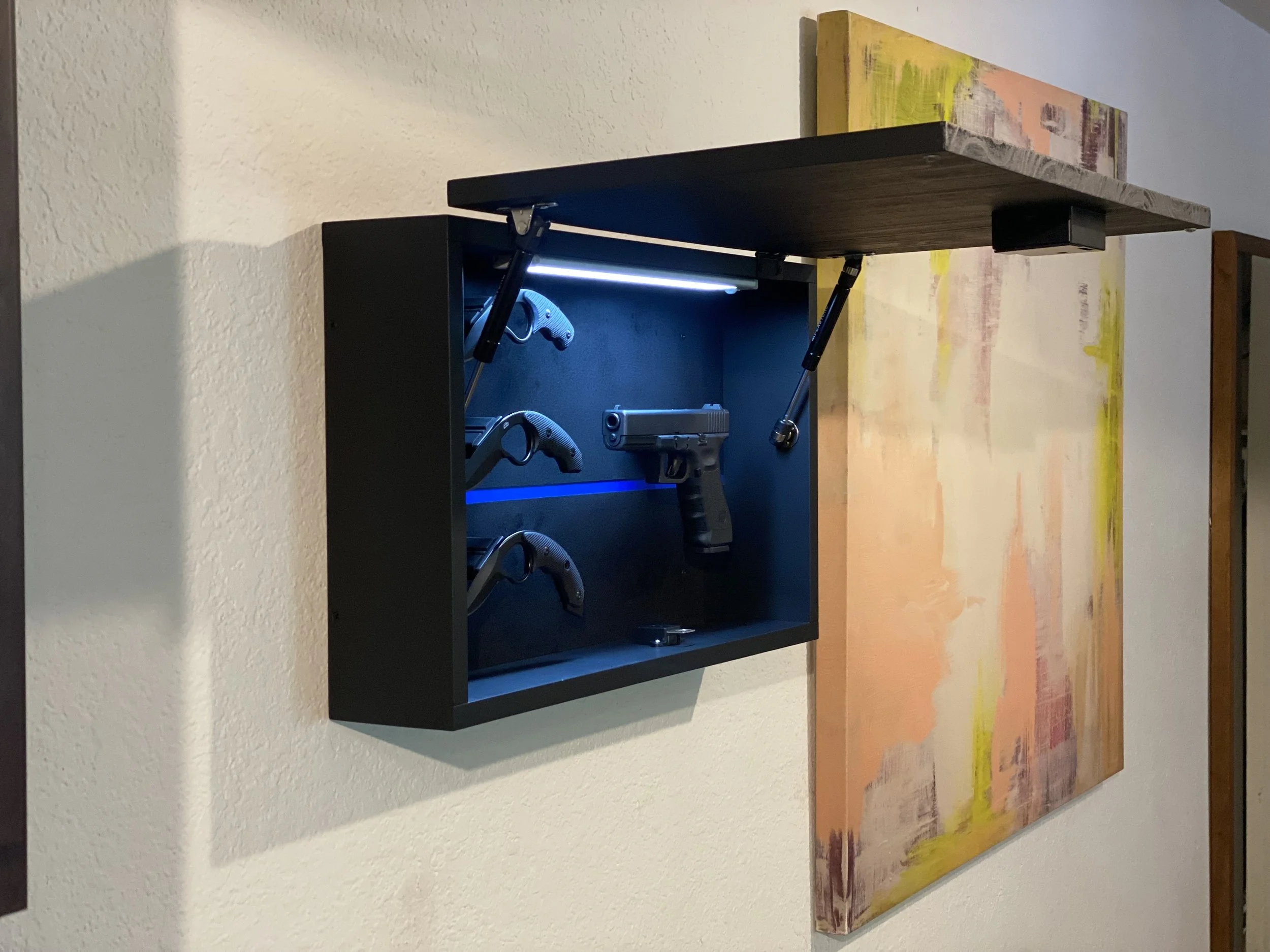 "Thin Blue Line" RFID Wall Cabinet