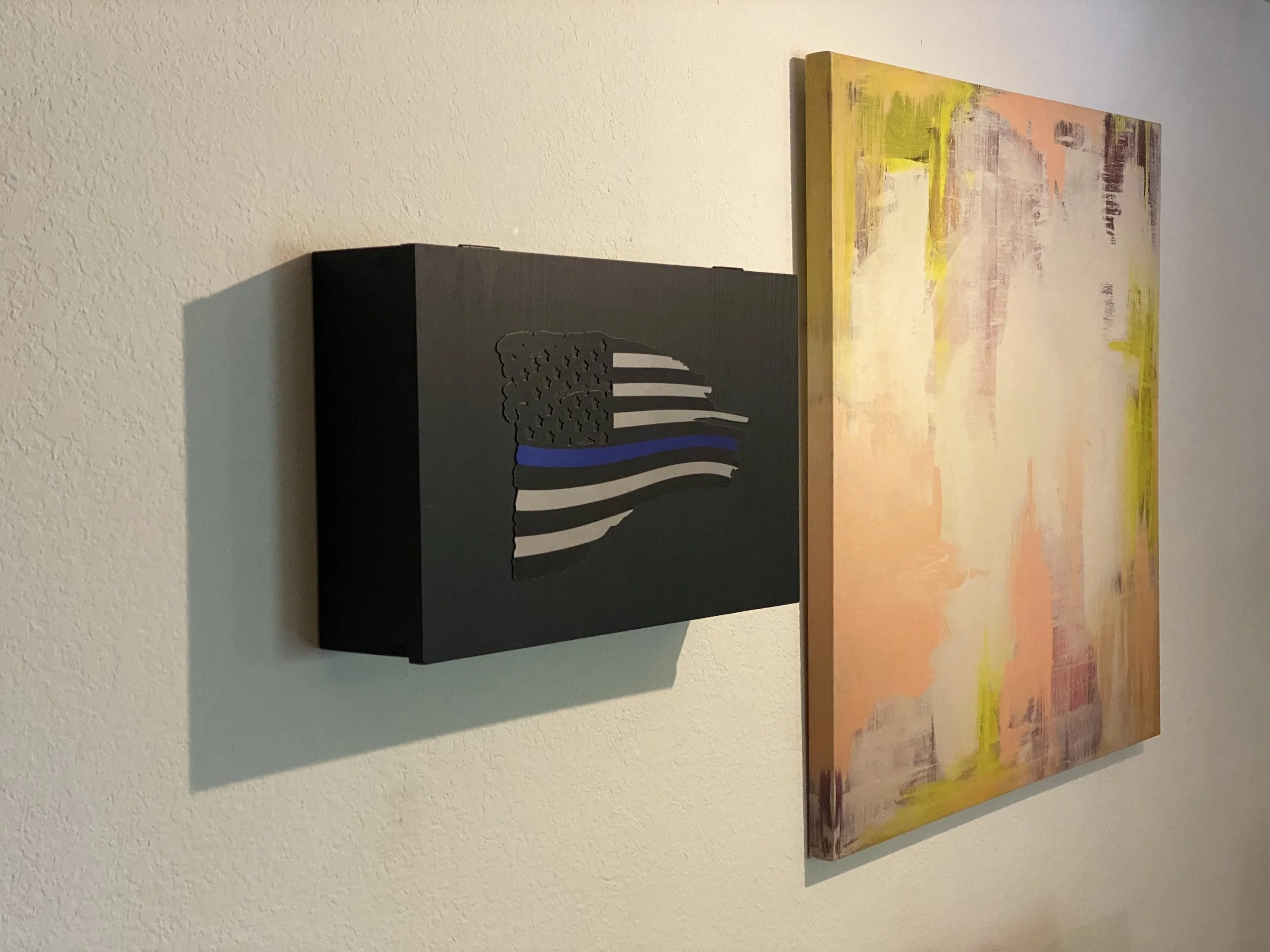 "Thin Blue Line" RFID Wall Cabinet