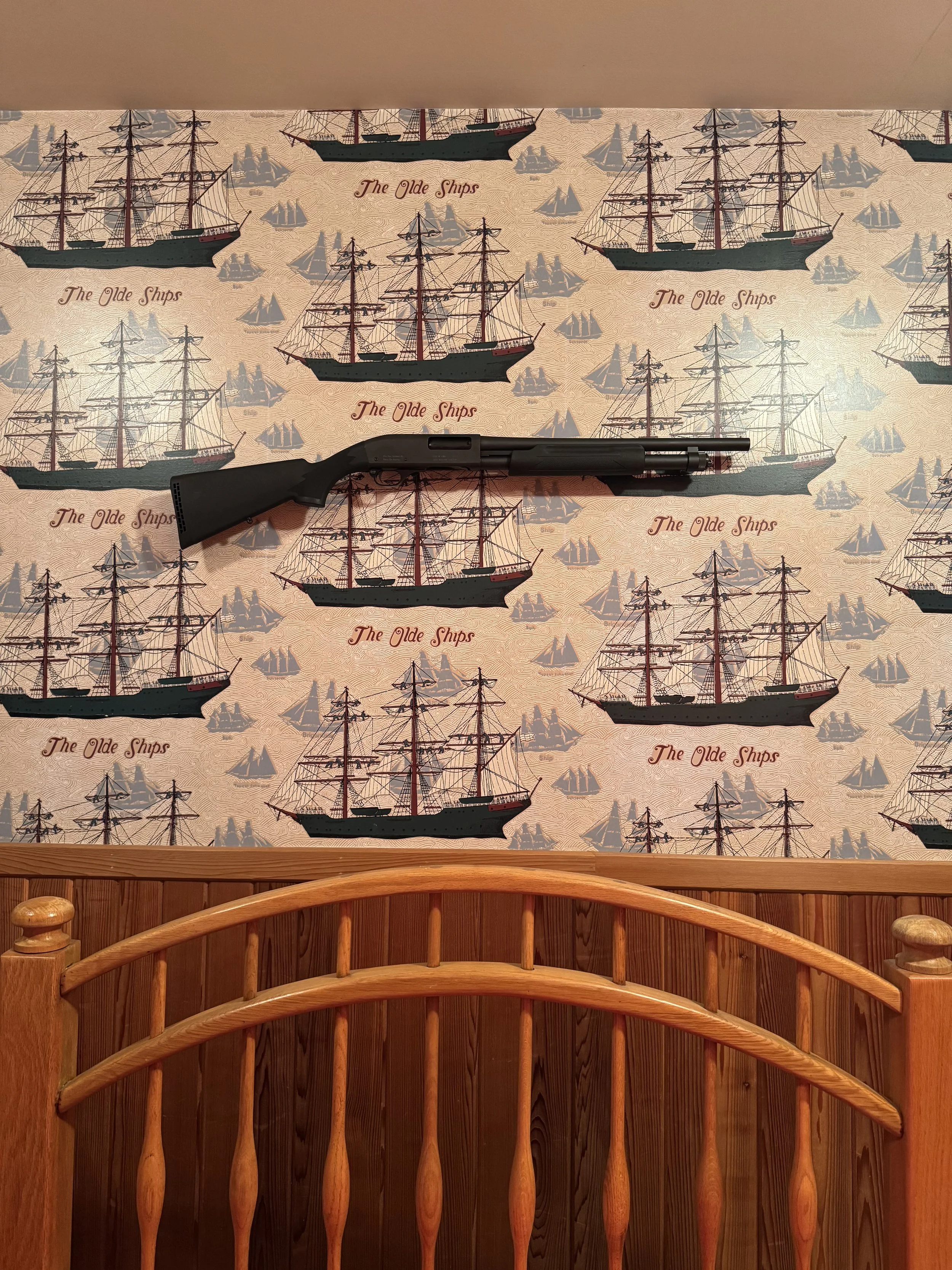 Shotgun Mount Above Bed