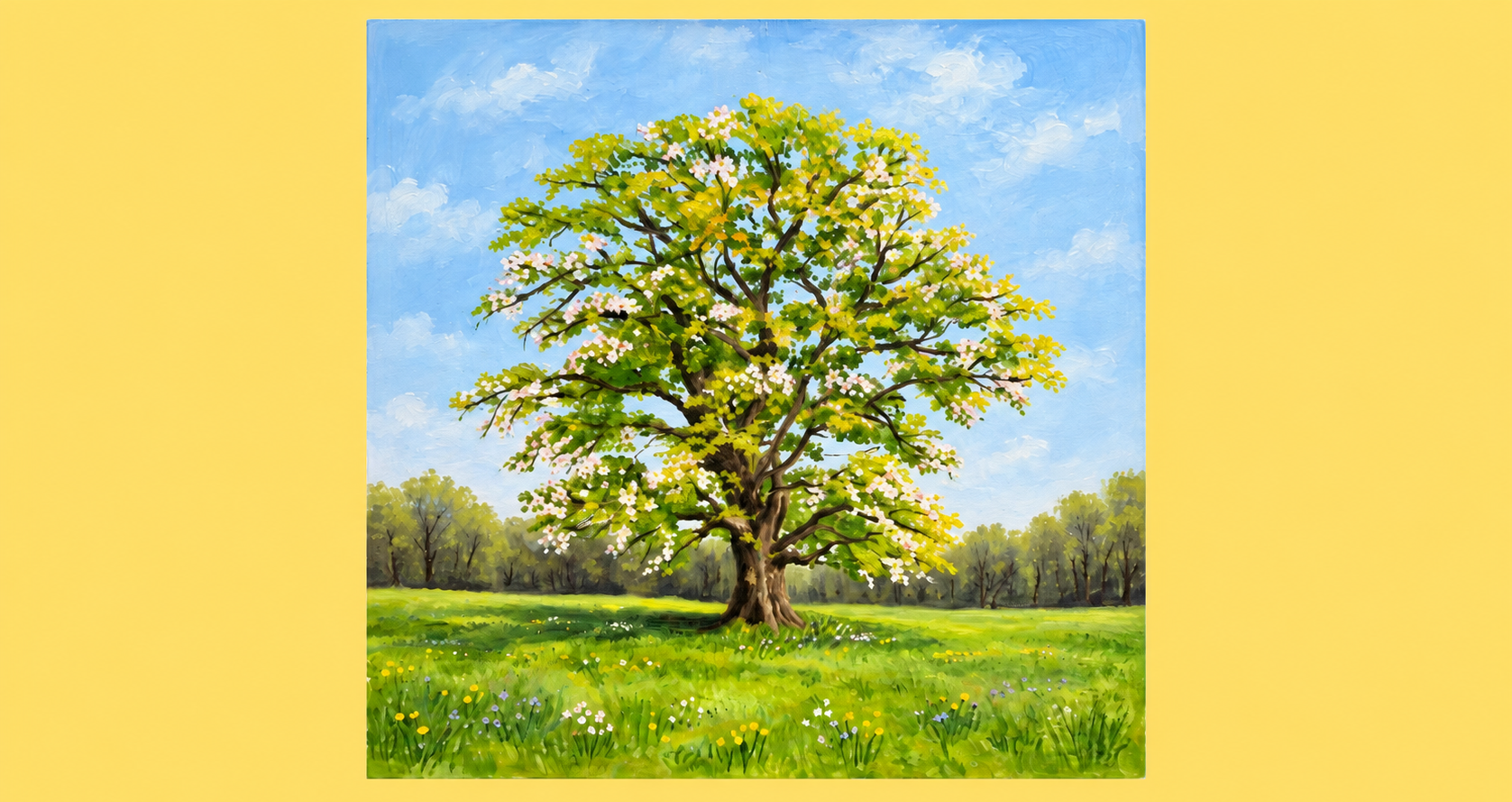 PAINTING A MAJESTIC SPRING TREE IN ACRYLICS (2-day workshop)