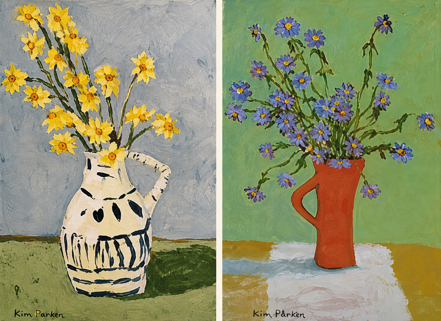 Attitude Vase & Floral Painting