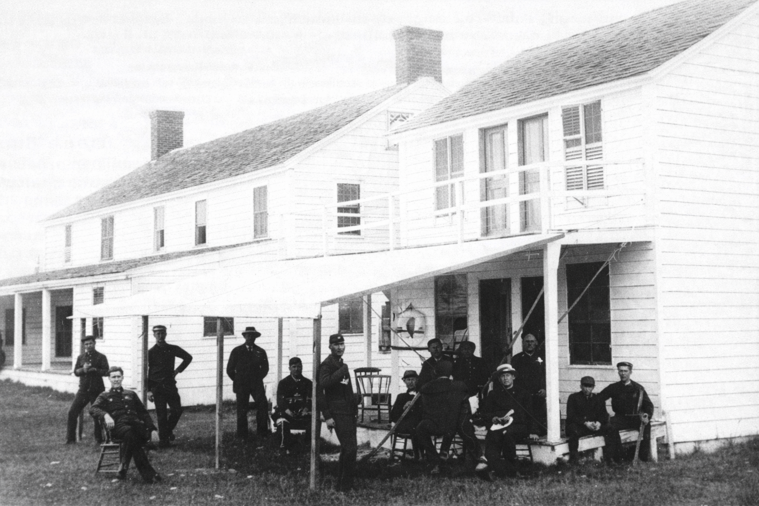 Lifesaving Service Crew at Cobb Island Hotel