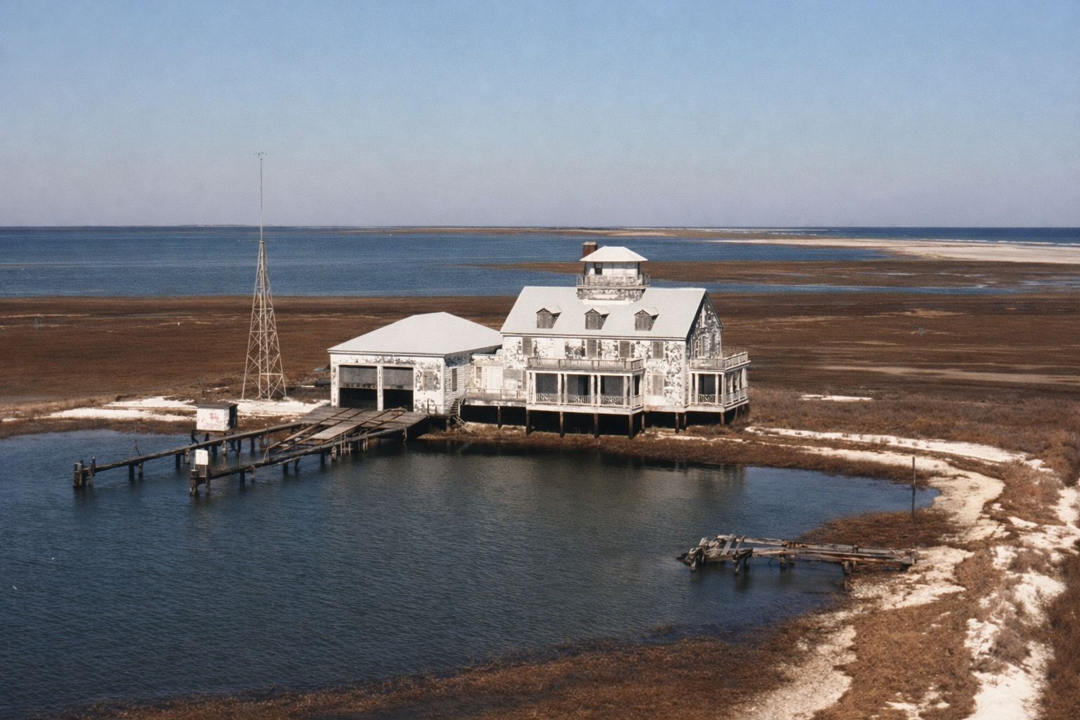 Cobb Island Coast Guard Station c. 1982