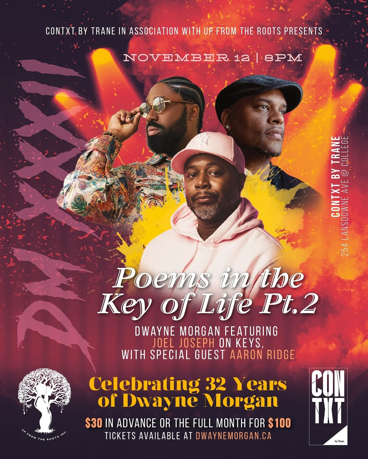 Show #2 in my 32 year anniversary, will be an evening of poetry backed by R&amp;B piano, featuring pianist Joel Joseph, with an opening performance by Aaron Ridge, on November 12th

Link in bio for tickets!

#torontoevents #livemusic #poetry #spokenw