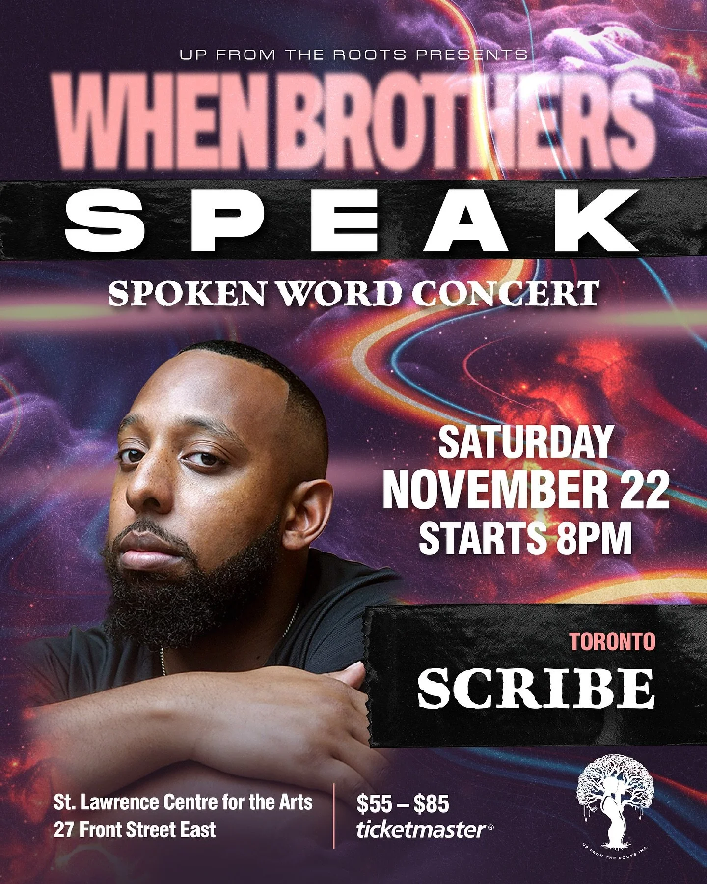 Looking forward to seeing what my brother @thisisscribe brings to the When Brothers Speak stage!!

We are now less than two weeks, so rally your people, and hit up ticketmaster to secure your seats!