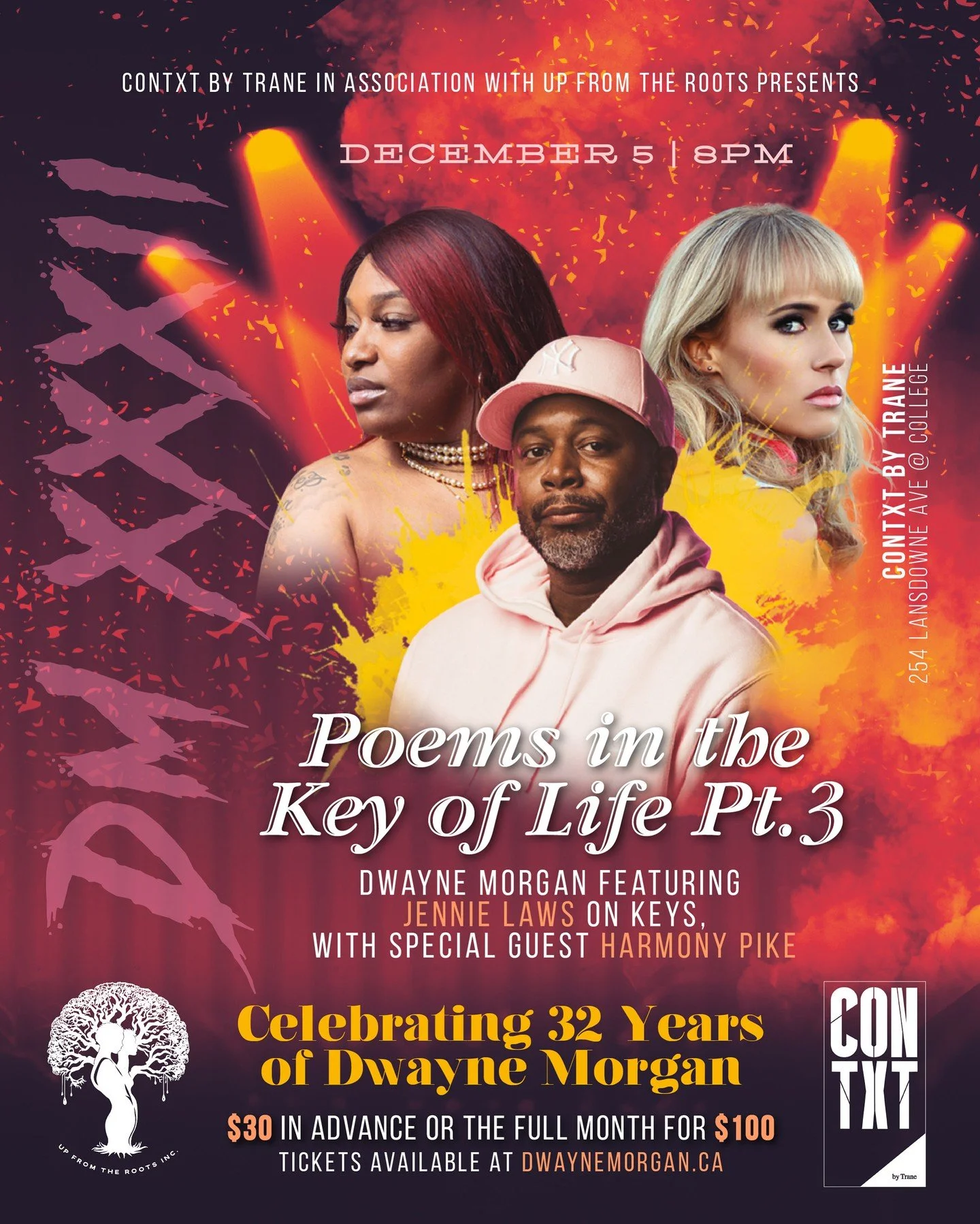 Tomorrow, the final show of the year!

Joun us for an evening of live music, poetry, and piano!

Dwayne Morgan + Jennie Laws + Harmony Pike 

Ticket link in bio!