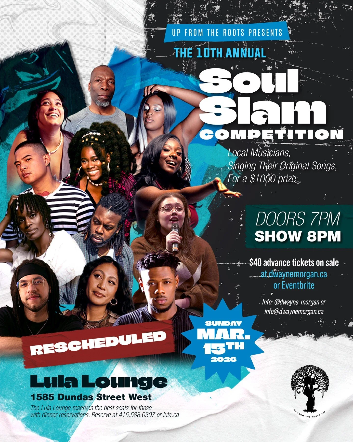 Thinking of everyone&rsquo;s safety, @lulalounge and I have postponed tonight&rsquo;s Soul Slam, and have rescheduled it for Sunday, March 15th

stay safe everyone!