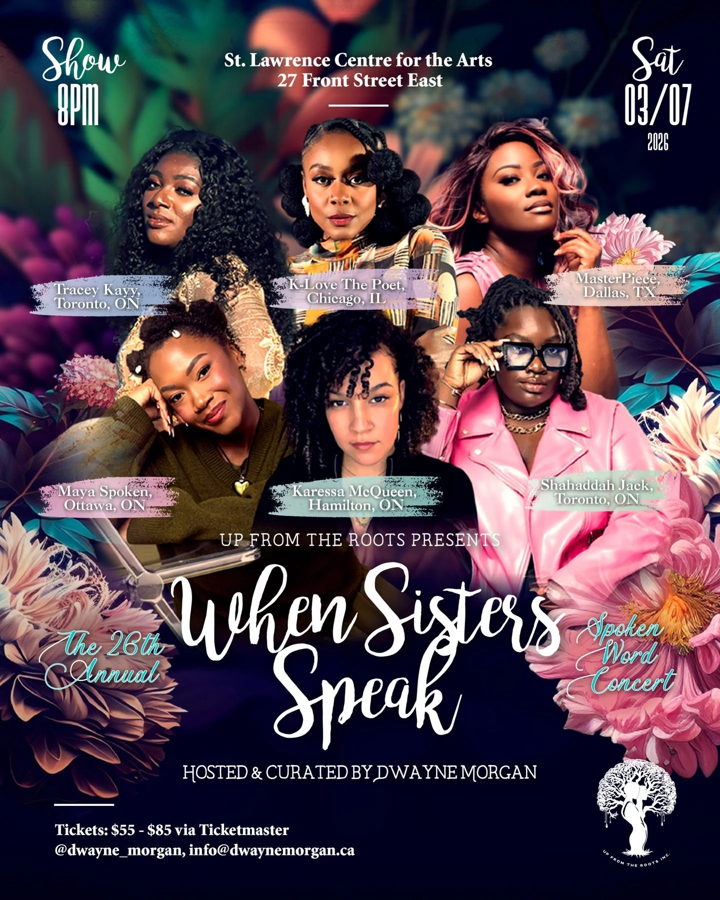 In celebration of International Women&rsquo;s Day, tickets for our annual When Sisters Speak showcase on March 7th, are now on sale via ticketmaster. 

please share the information with anyone who believes in the power of women!