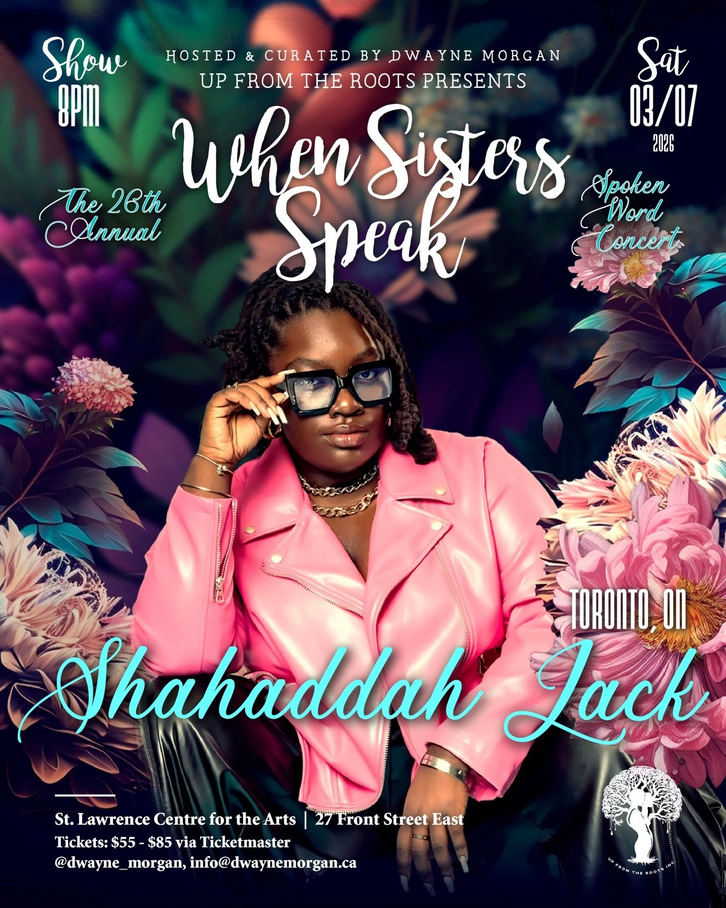 Excited to welcome Toronto&rsquo;s Youth Poet Laureate back to the When Sister&rsquo;s Speak stage.

If you don&rsquo;t know about @shahaddahjack hit up Ticketmaster to get your tickets. If you do know about Shahaddah, you already have your ticket! 
