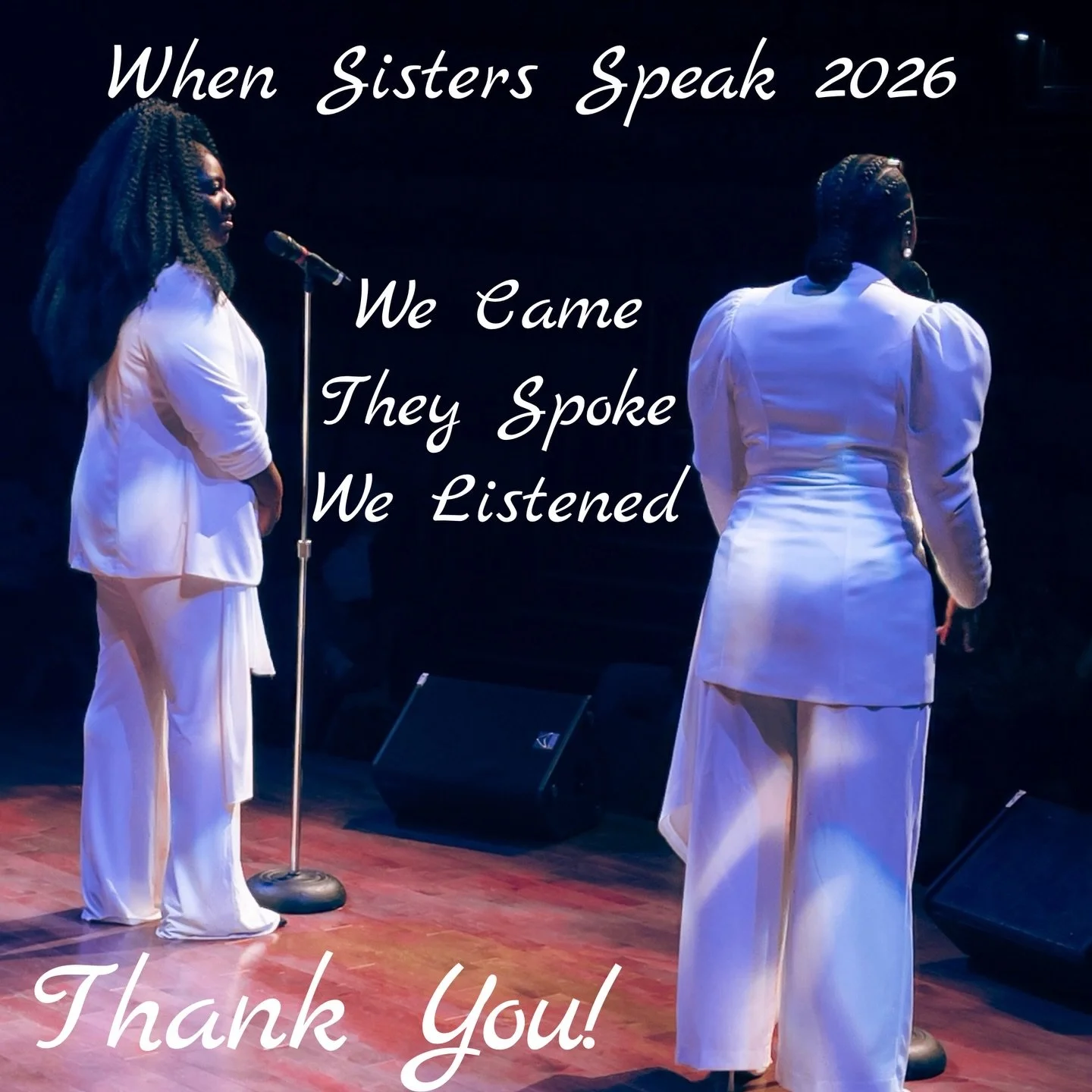 Thank you to everyone who came out and supported the 2026 edition of When Sisters Speak this past weekend 

@shahaddahjack @klovethepoet @masterpiecepoet @mayaspoken @tracey.kayy @karessa.mcqueen y&rsquo;all did your thing!