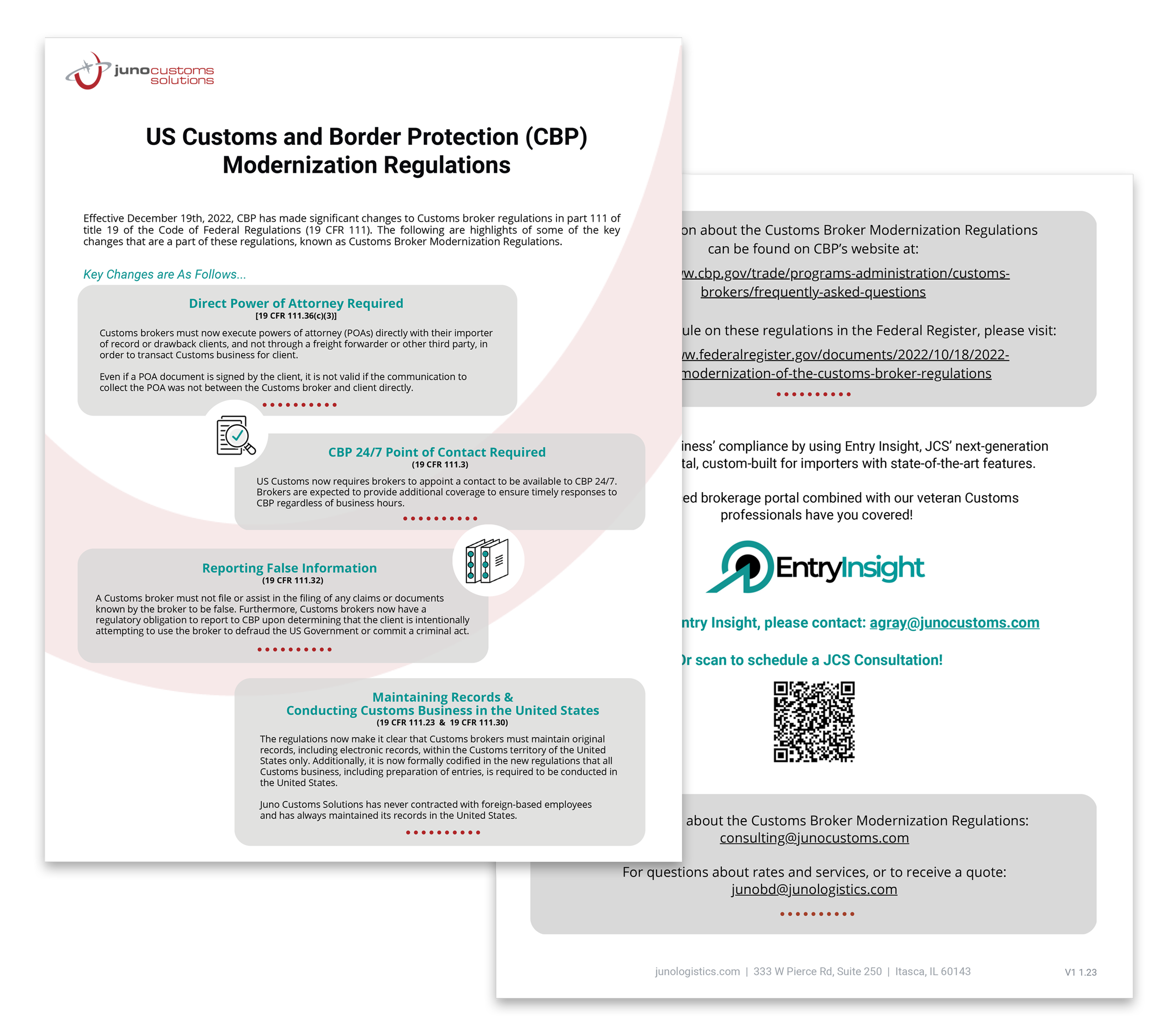 4 Key Updates to the CBP Regulations — Juno Logistics