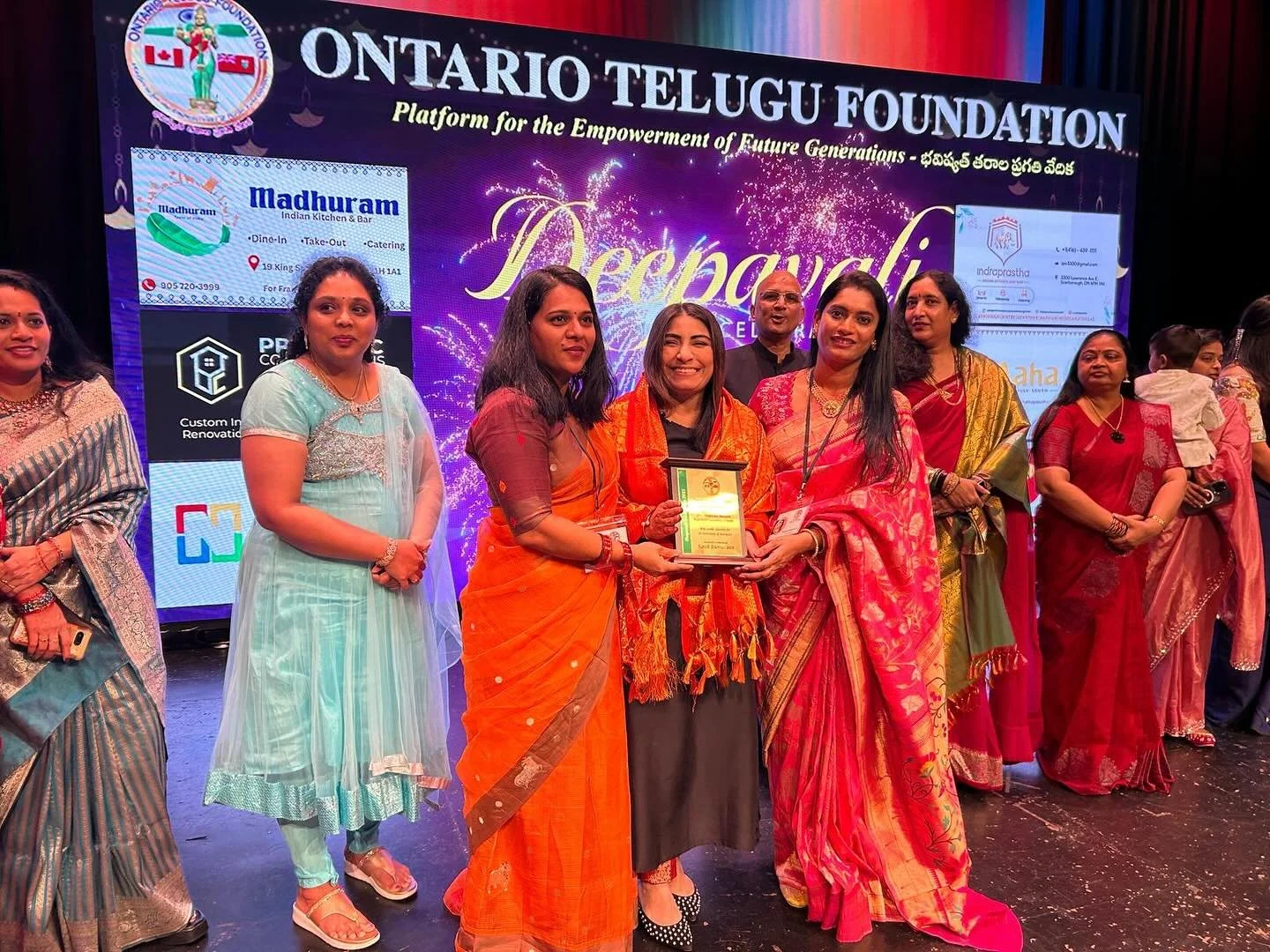 Fantastic Diwali event. Thank you @ontariotelugufoundation for your kindness and including me in your celebrations.