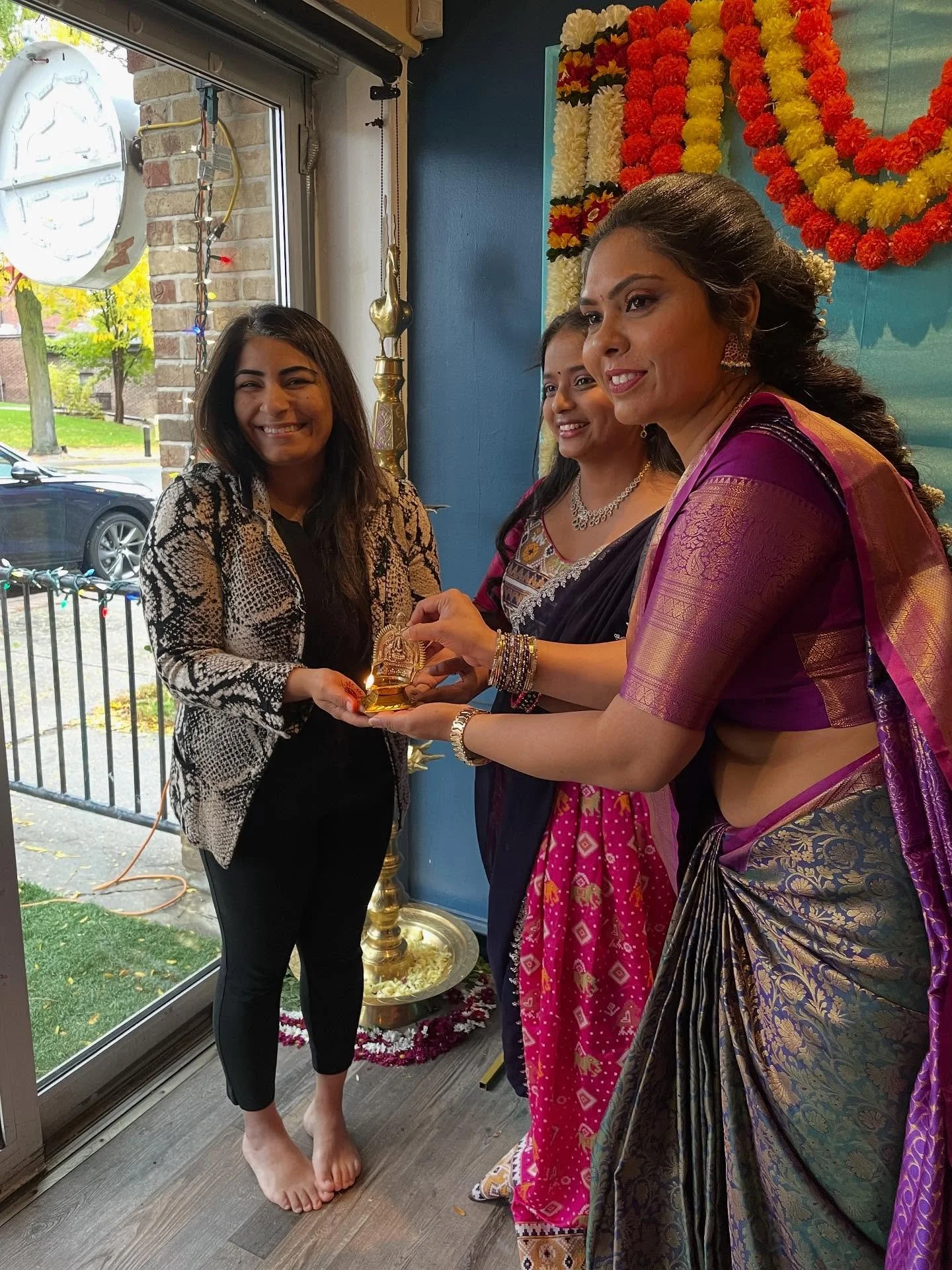 Attended the grand opening of @navarasa_indiancuisine and represented the Elizabeth Roy Mayor and Town of Whitby council. It&rsquo;s always exciting to see new local businesses bringing fresh flavours and energy to our community. Congratulations to t