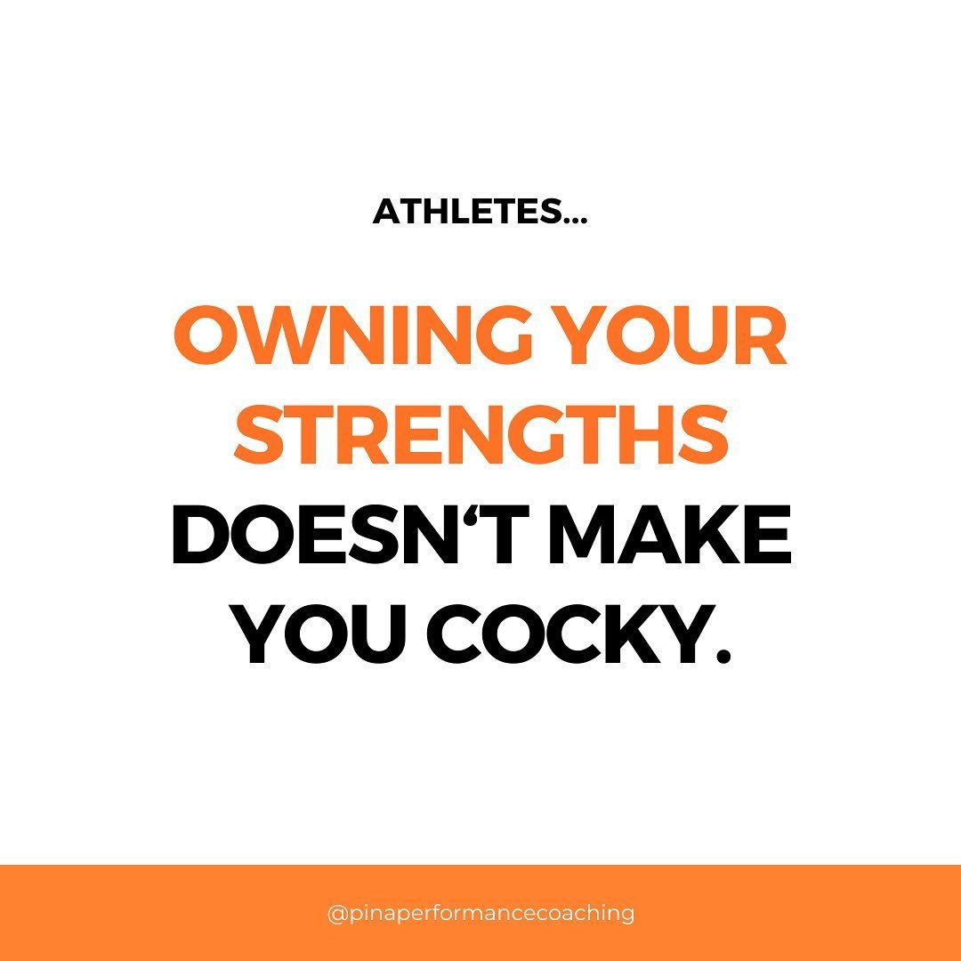 So often, athletes wrestle with the notion that embracing their strengths and reveling in what sets them apart equates to arrogance. It&rsquo;s like they fear being labeled as &ldquo;cocky&rdquo; or accused of lacking humility.

But let&rsquo;s clear