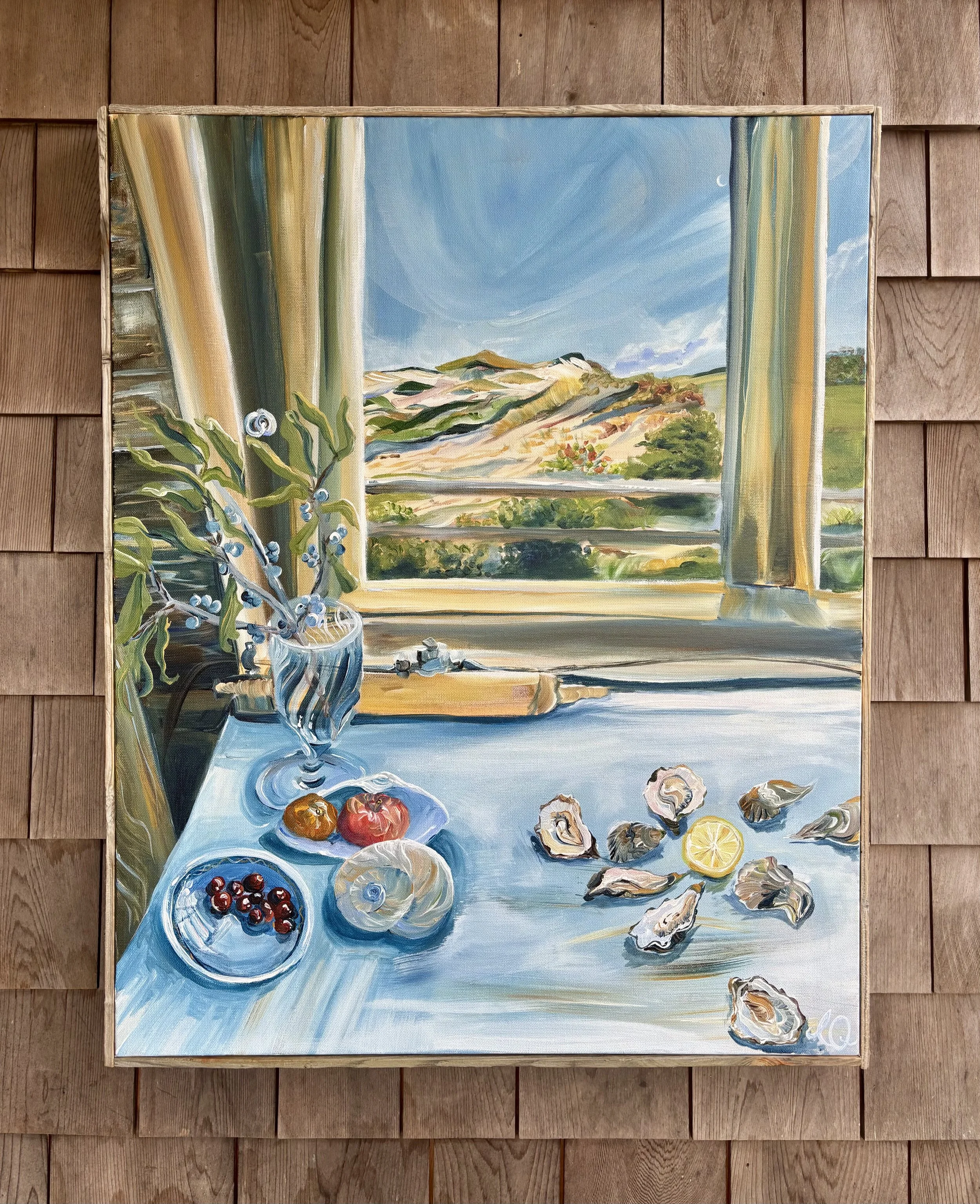 'Dune Gatherings' , acrylic on canvas , 2025
