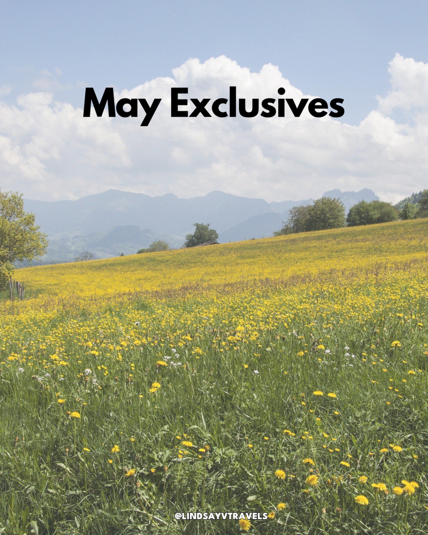 May is calling, and it's wrapped in exclusive deals just for you! 

🌟💼 Imagine strolling through lavender fields in Provence, sailing the serene waters of the Amalfi Coast, or capturing the sunset from a Santorini terrace. With our May-exclusive tr