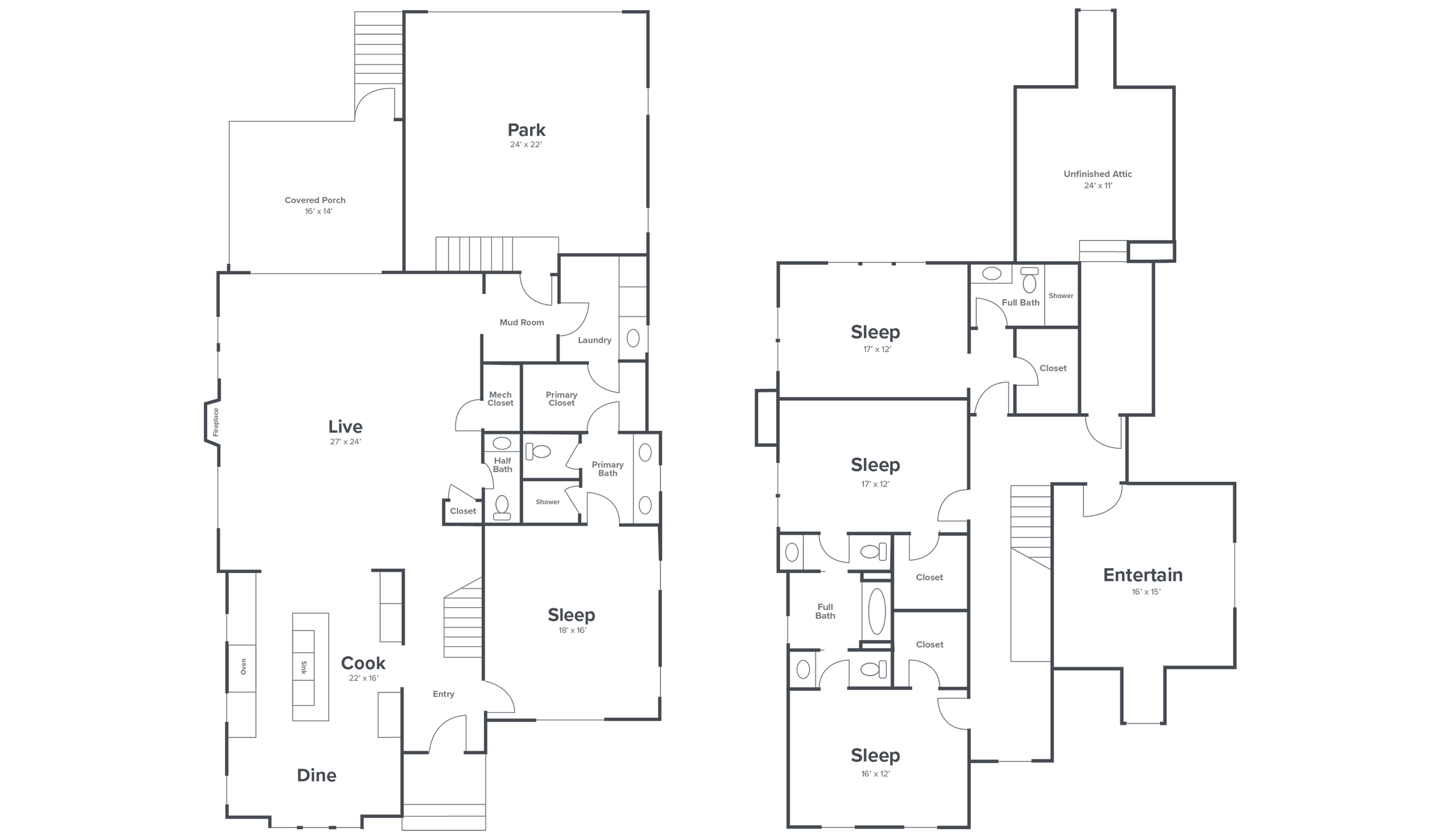 Floor Plans — The Preserve at June Lake