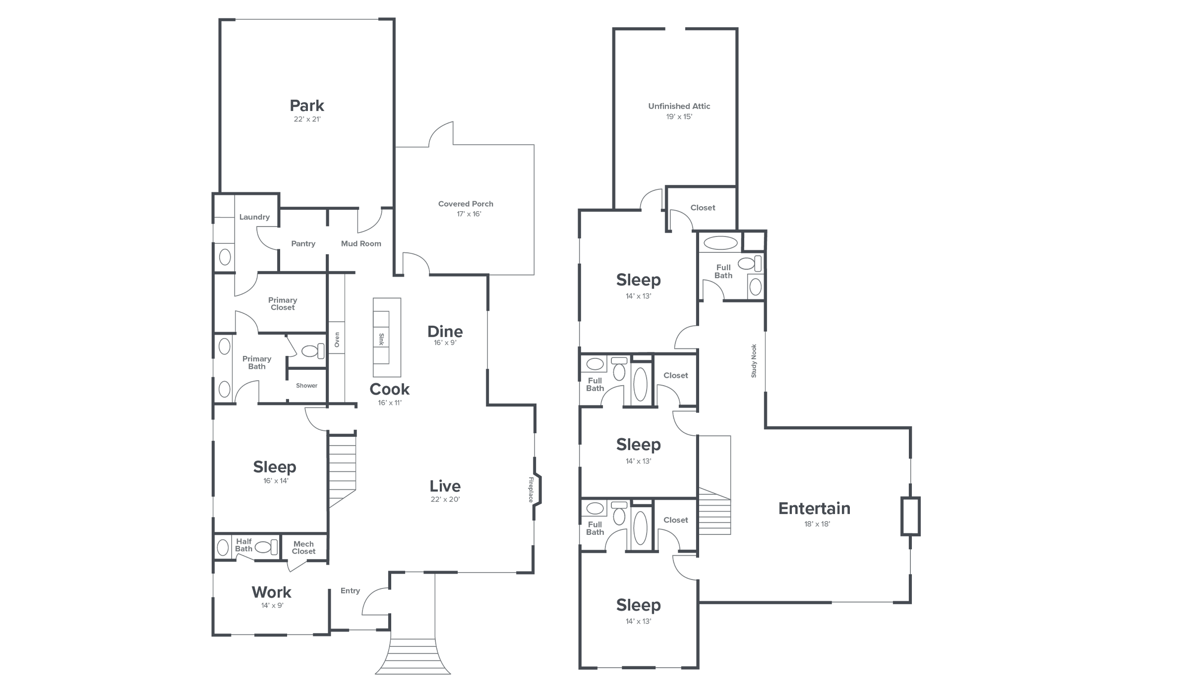 Floor Plans — The Preserve at June Lake