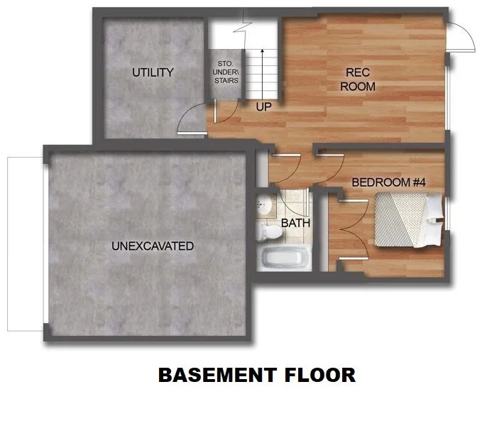 The Huckleberry - Basement Floor.JPG