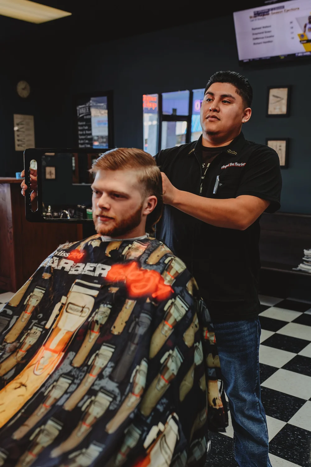 Fresh haircut result at Three Hounds Barbershop