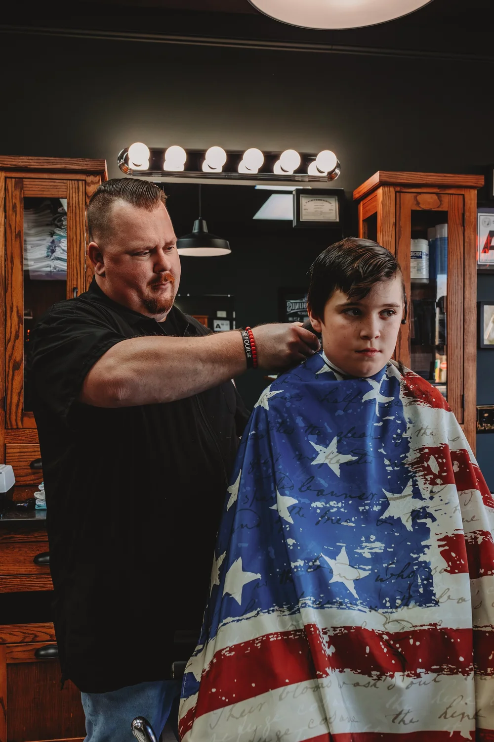 Finished haircut Three Hounds Barbershop