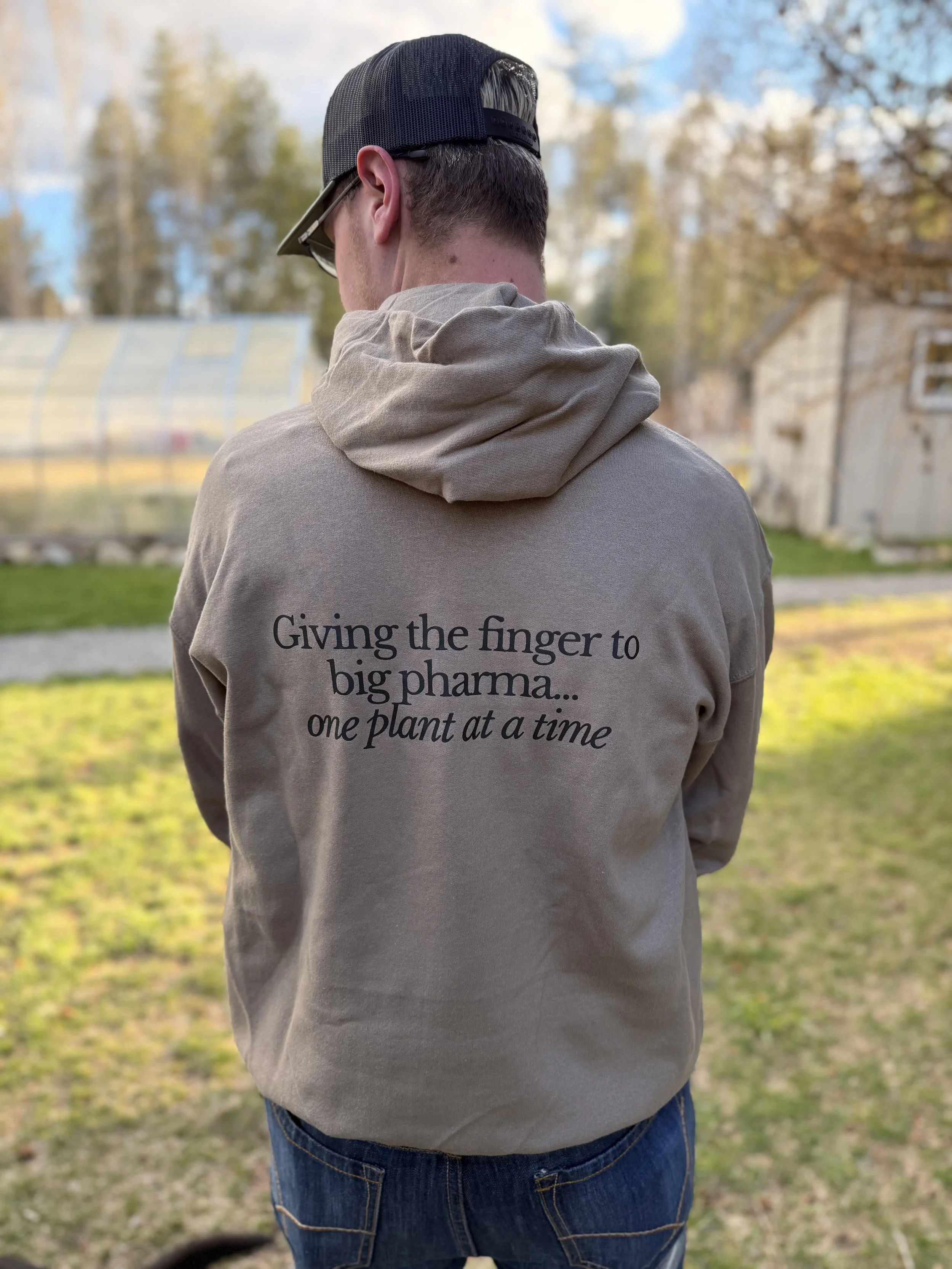 Give the Finger to Big Pharma Hoodie