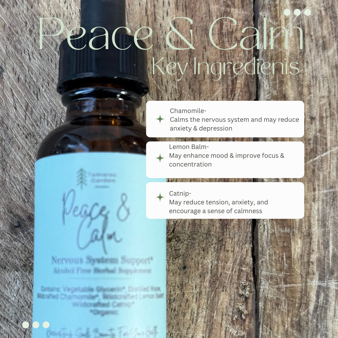 Peace & Calm ingredients
