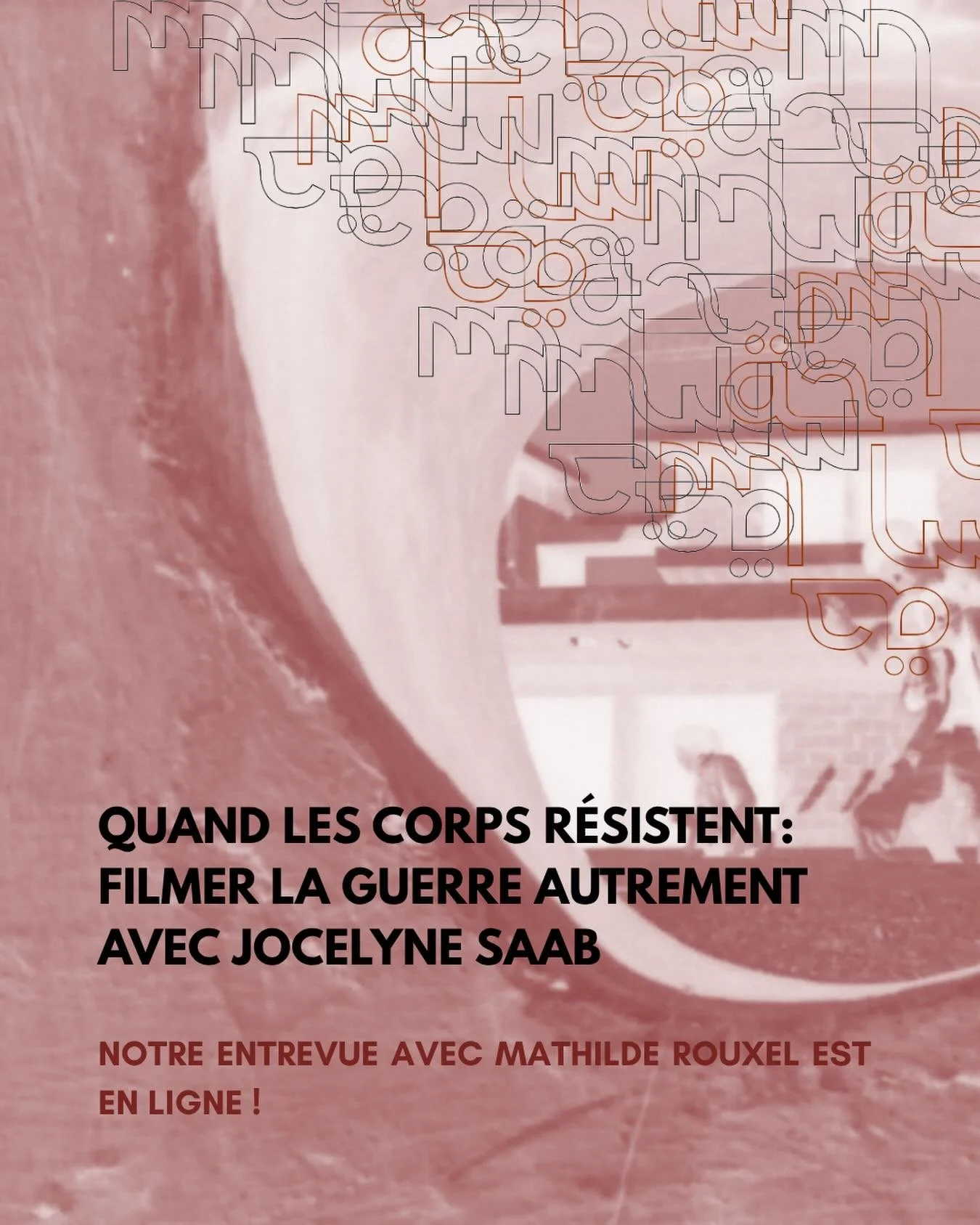 (lien de l'entrevue en bio)

l'ensemble de l'&eacute;quipe vous propose de relire notre &eacute;change avec Mathilde Rouxel men&eacute;e l'ann&eacute;e pass&eacute;e!
on revient sur l'&oelig;uvre essentielle de Jocelyne Saab, de laquelle elle a &eacu