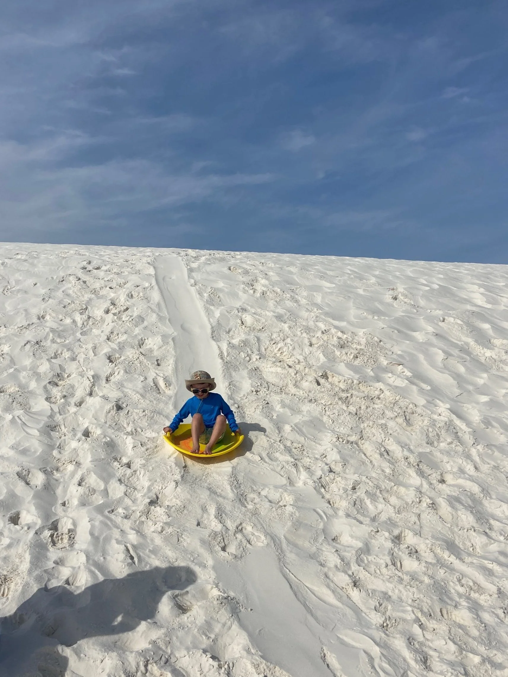White Sands Sledding Tips and Tricks Fun for the Family!
