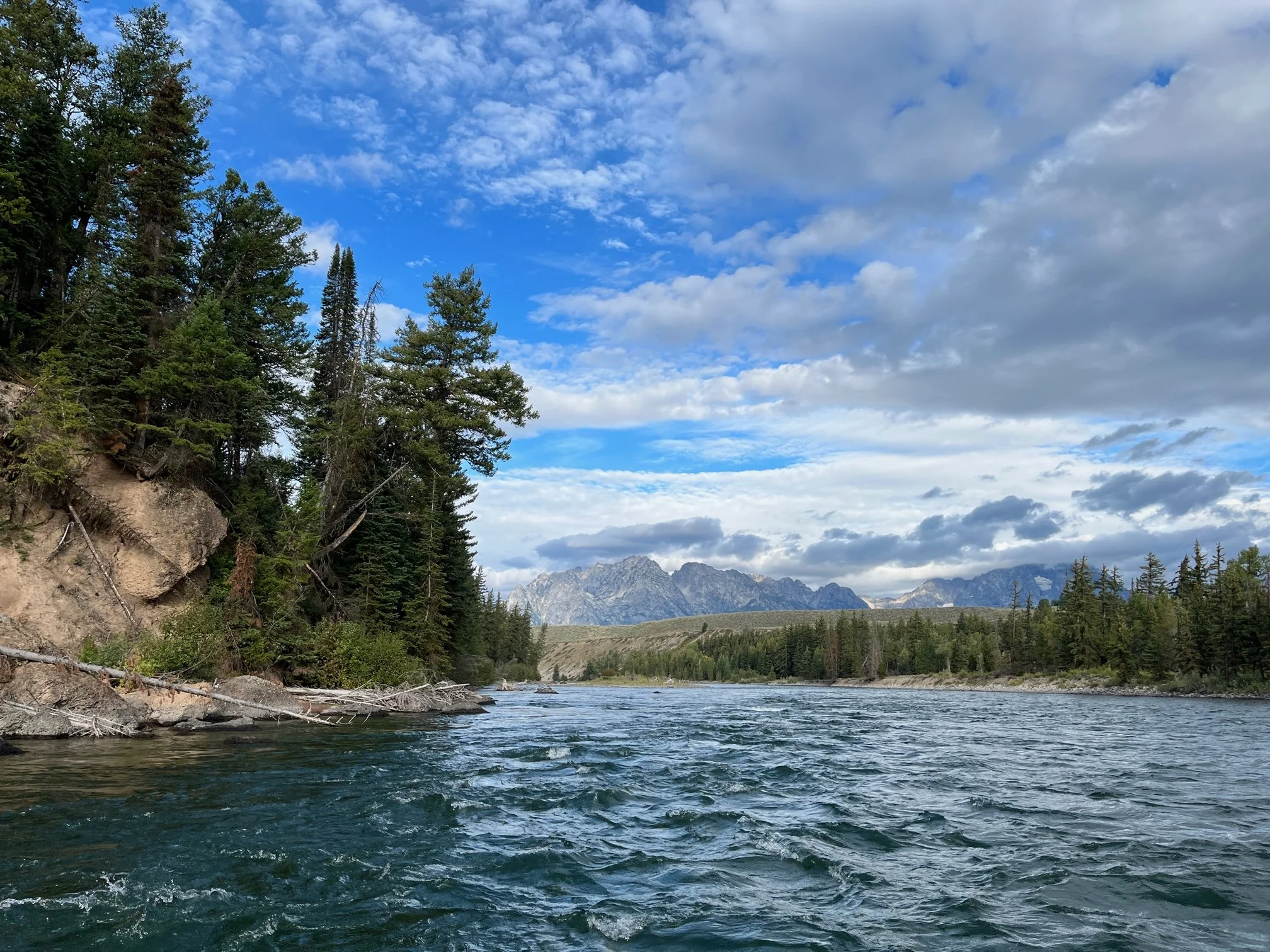 The Grand Tetons as seen from the Snake River