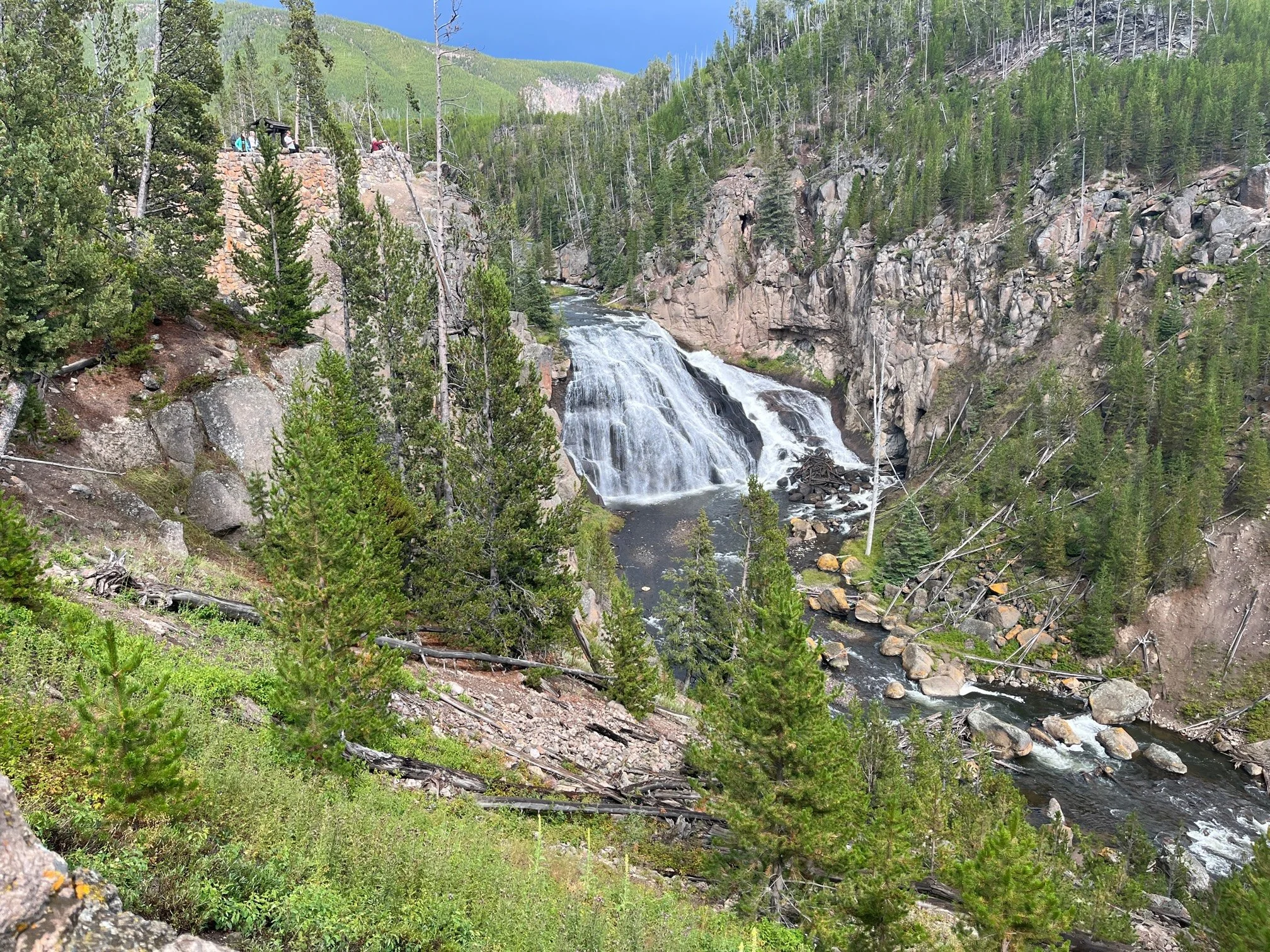 Gibbon Falls in Yellowstone National Park