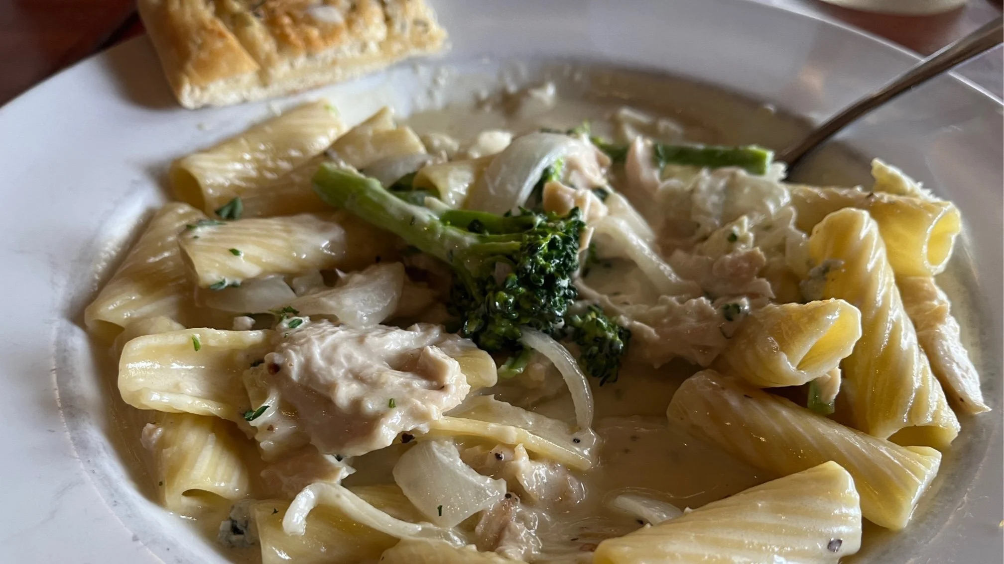 Chicken pasta at Dornan's in Grand Teton National Park
