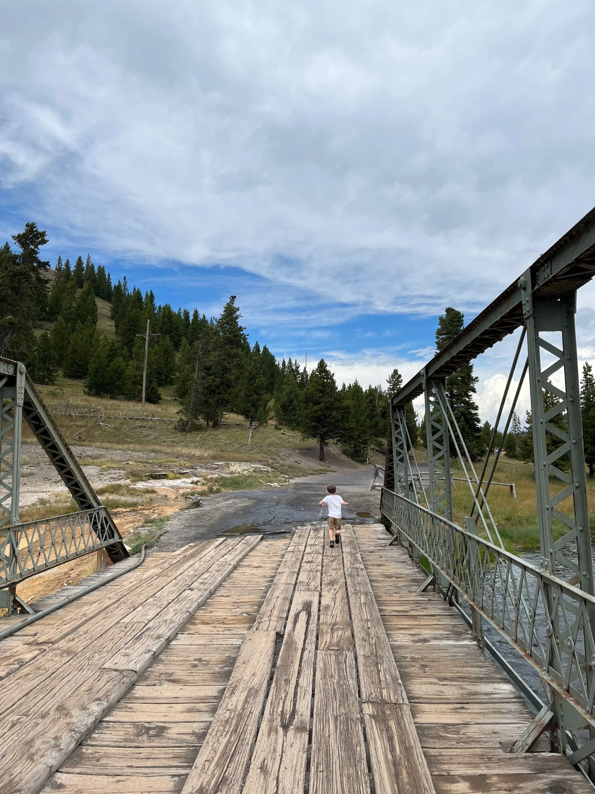 Heading onto the trail