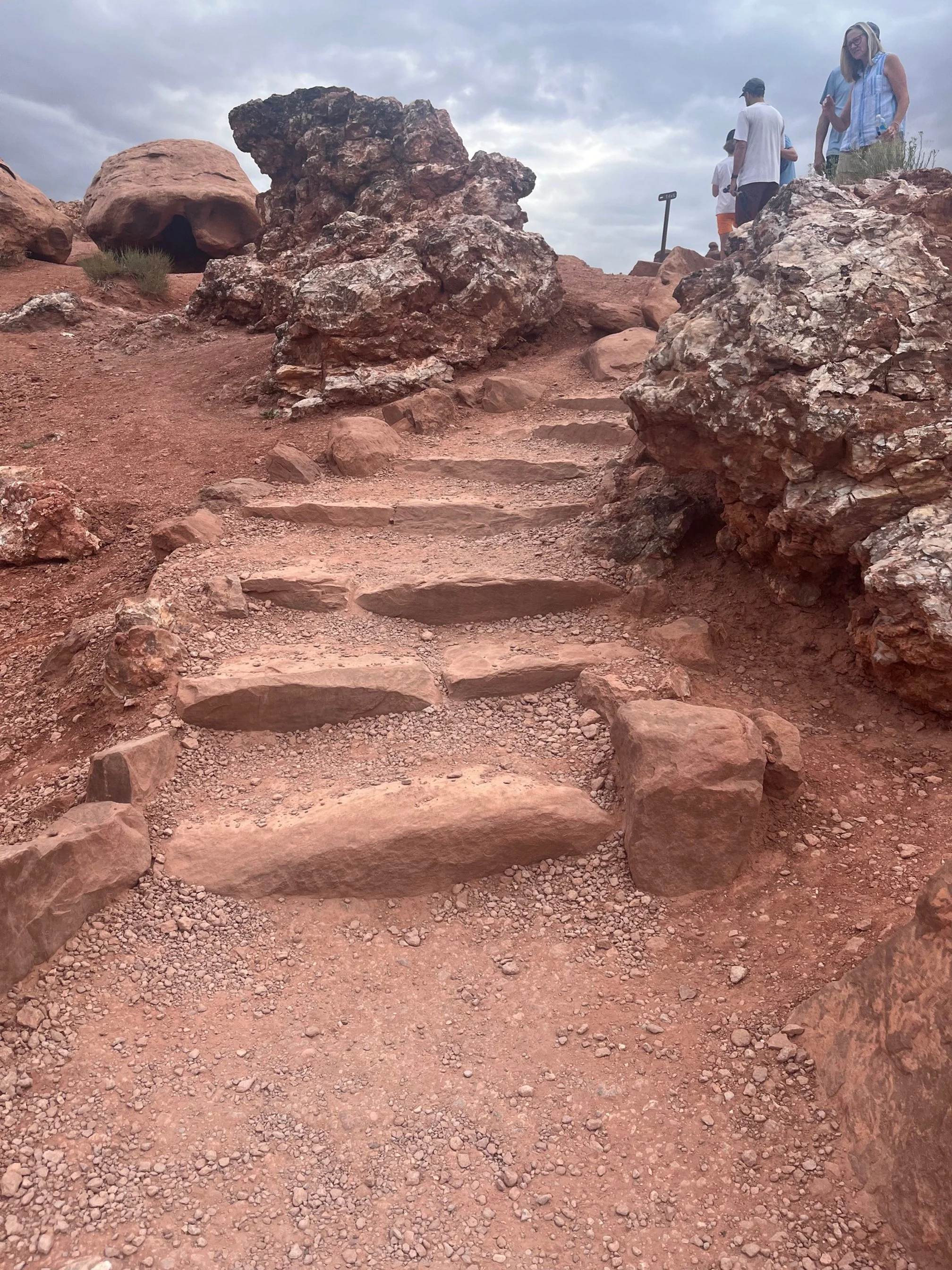Stone stairs near the overlook