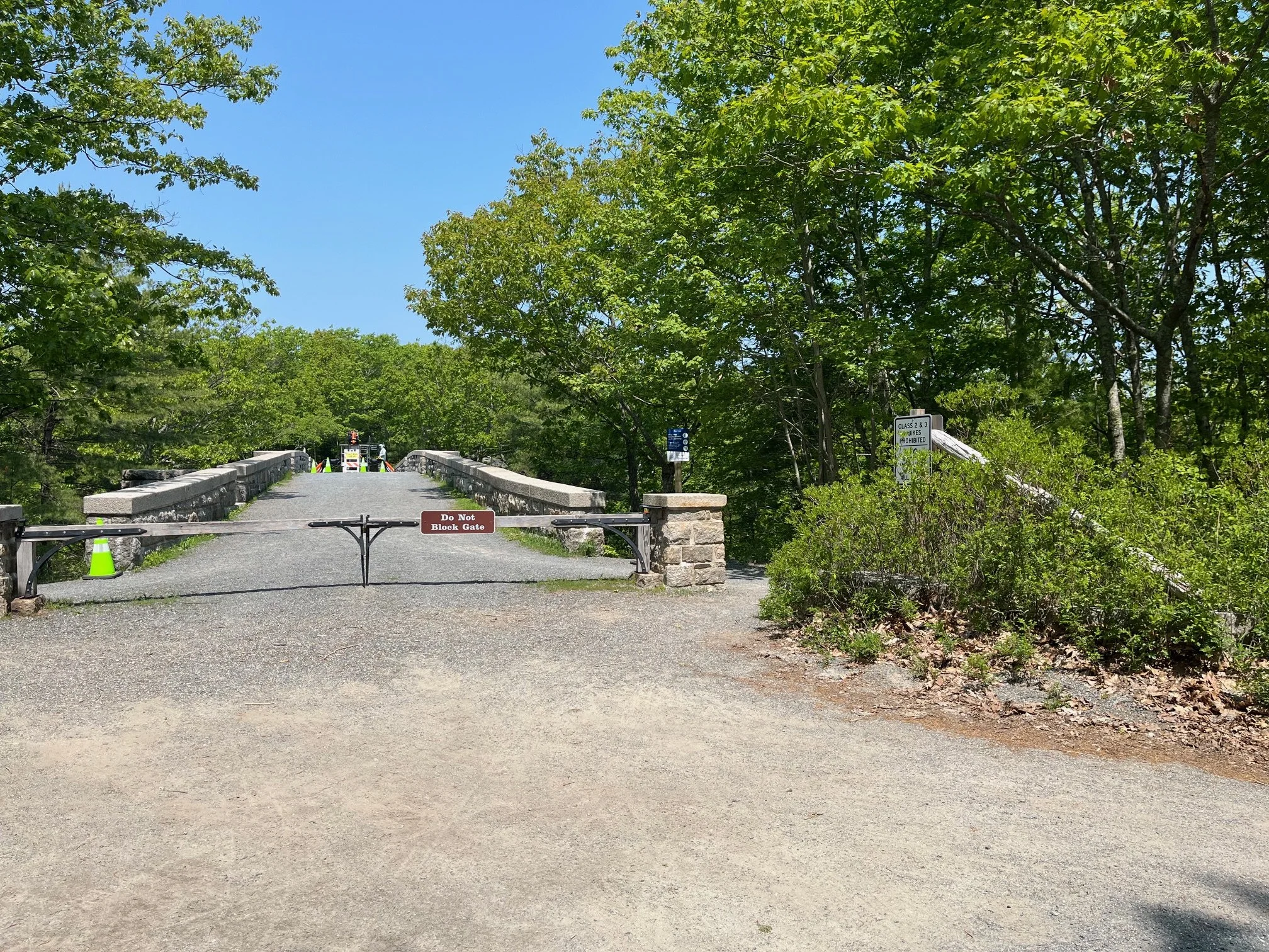 One of the many carriage road access points