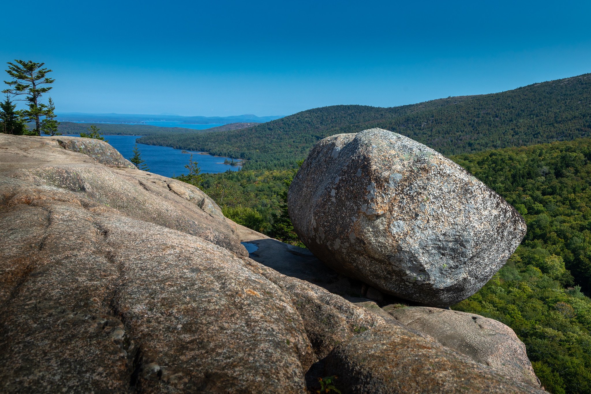 The precarious looking Bubble Rock