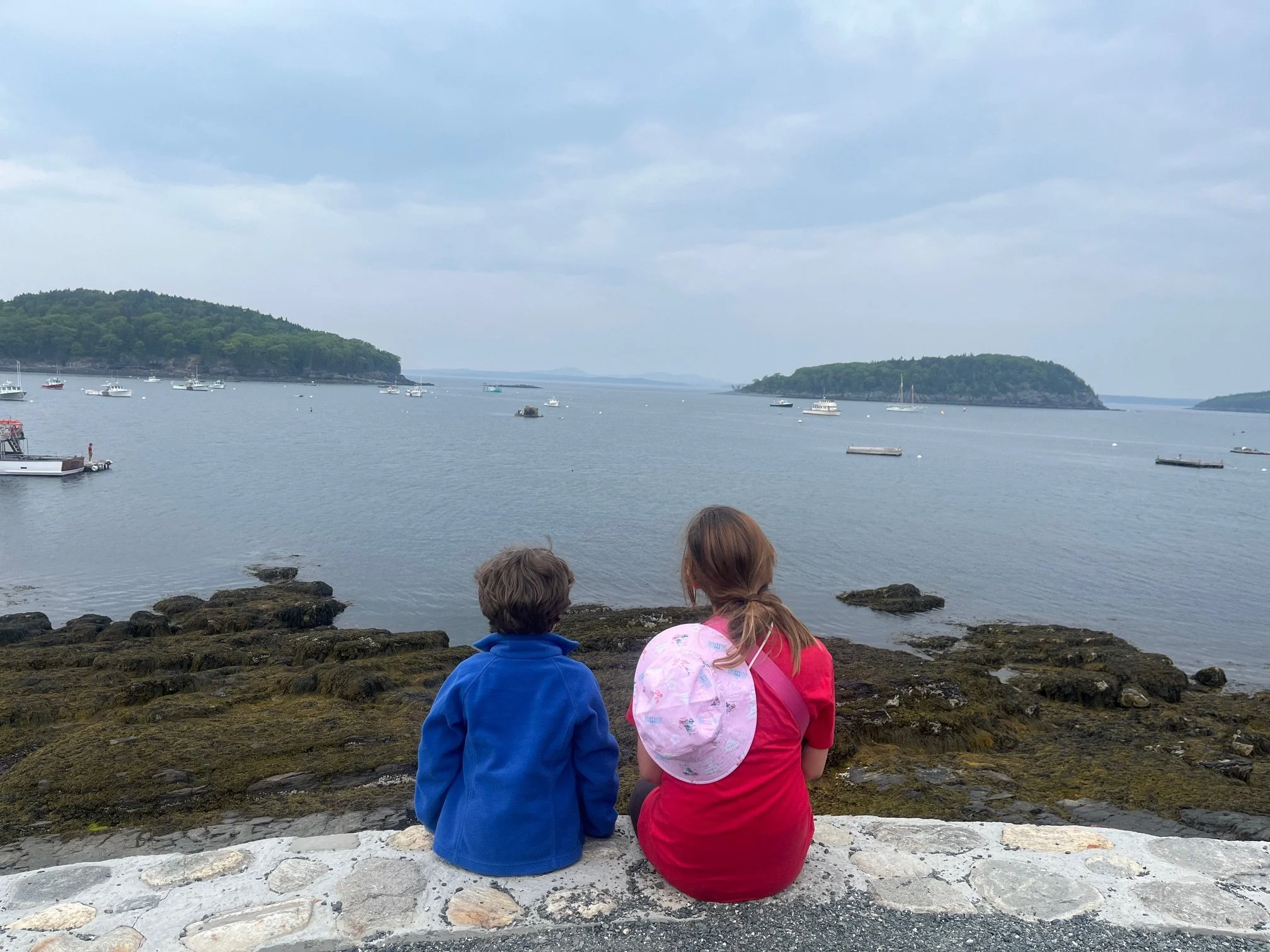 The Camping Kiddos along the Shore Path