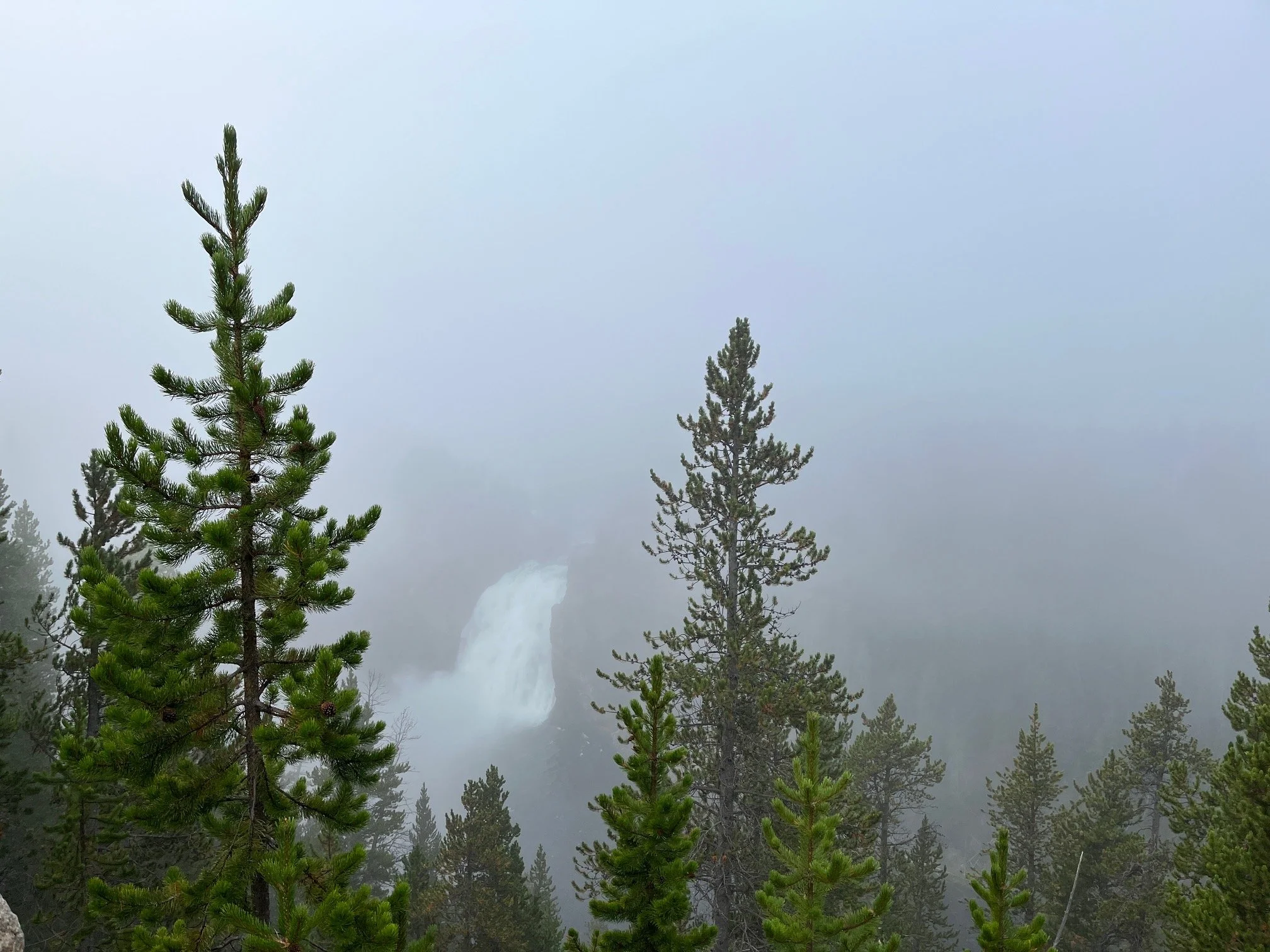 Upper Falls in the fog