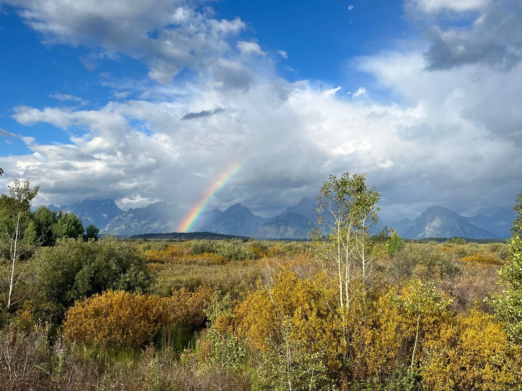 Rainbow over Grand Tetons